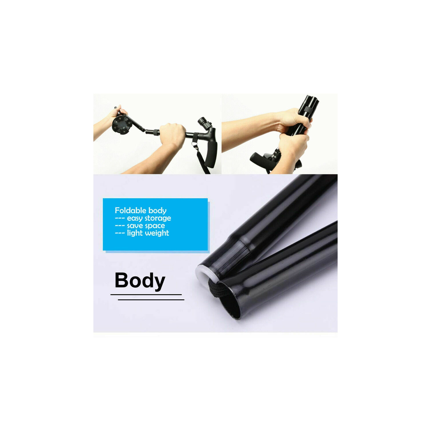 ISTAR Foldable Walking Cane for Men, Women - Fold-up, Collapsible, Lightweight, Adjustable, Portable Hand Walking Stick - Balancing Mobility Aid -