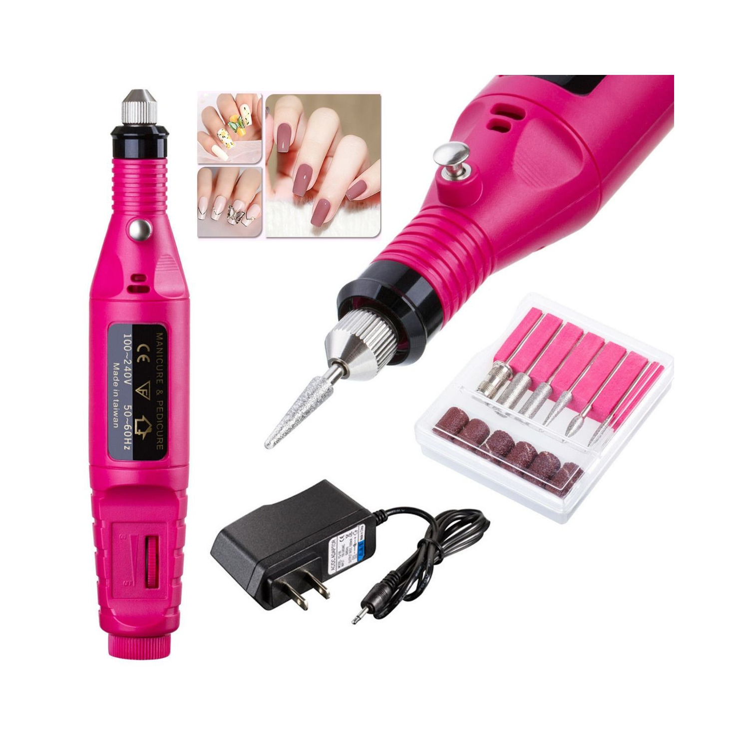 ISTAR Professional Portable Electric Nail Drill,Acrylic Nail Kit, Gel Remover Nail Tools,File Finger Toe Care Nail Tips Nail Care, Nail Polishing Machine Pedicure Machine set