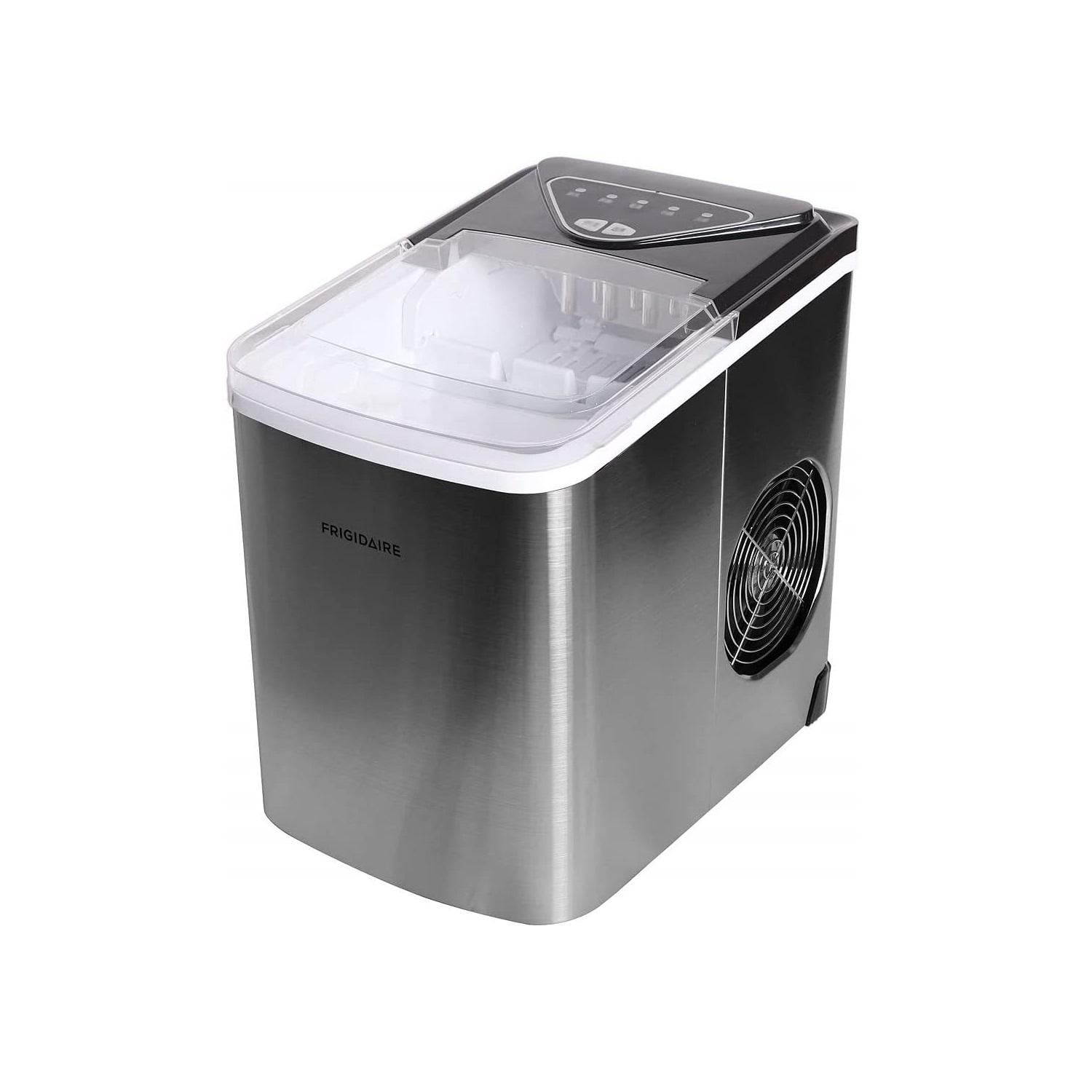 Machine à glaçons compacte de comptoir portative de 26 lb de Frigidaire - acier inoxydable