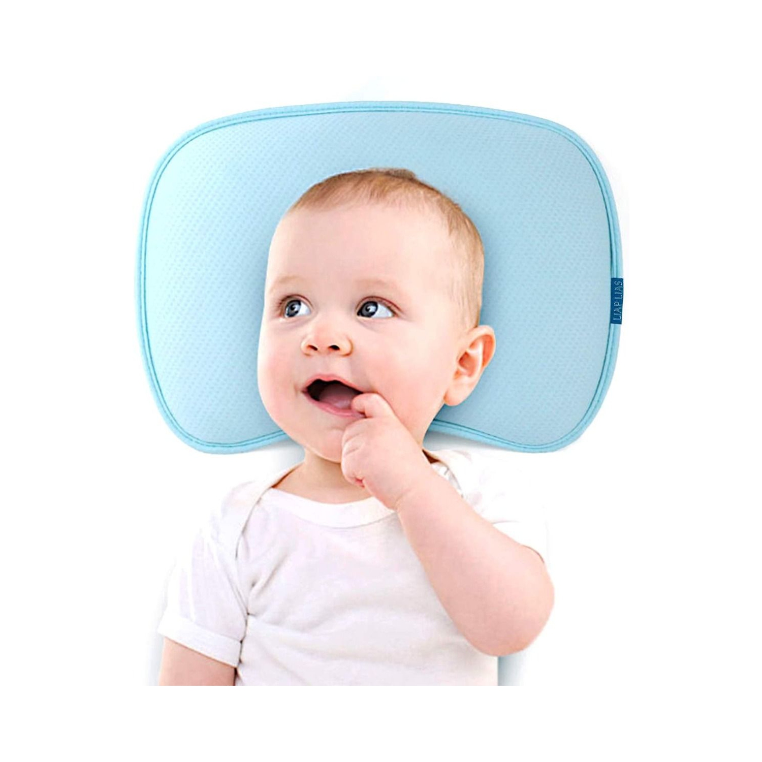 Baby Pillow for Newborn Infant Flat Head Baby Pillow for Sleeping Baby Head Shaping Pillow for 0-12 Months Newborn Head Shaping Pillow Washable Corn