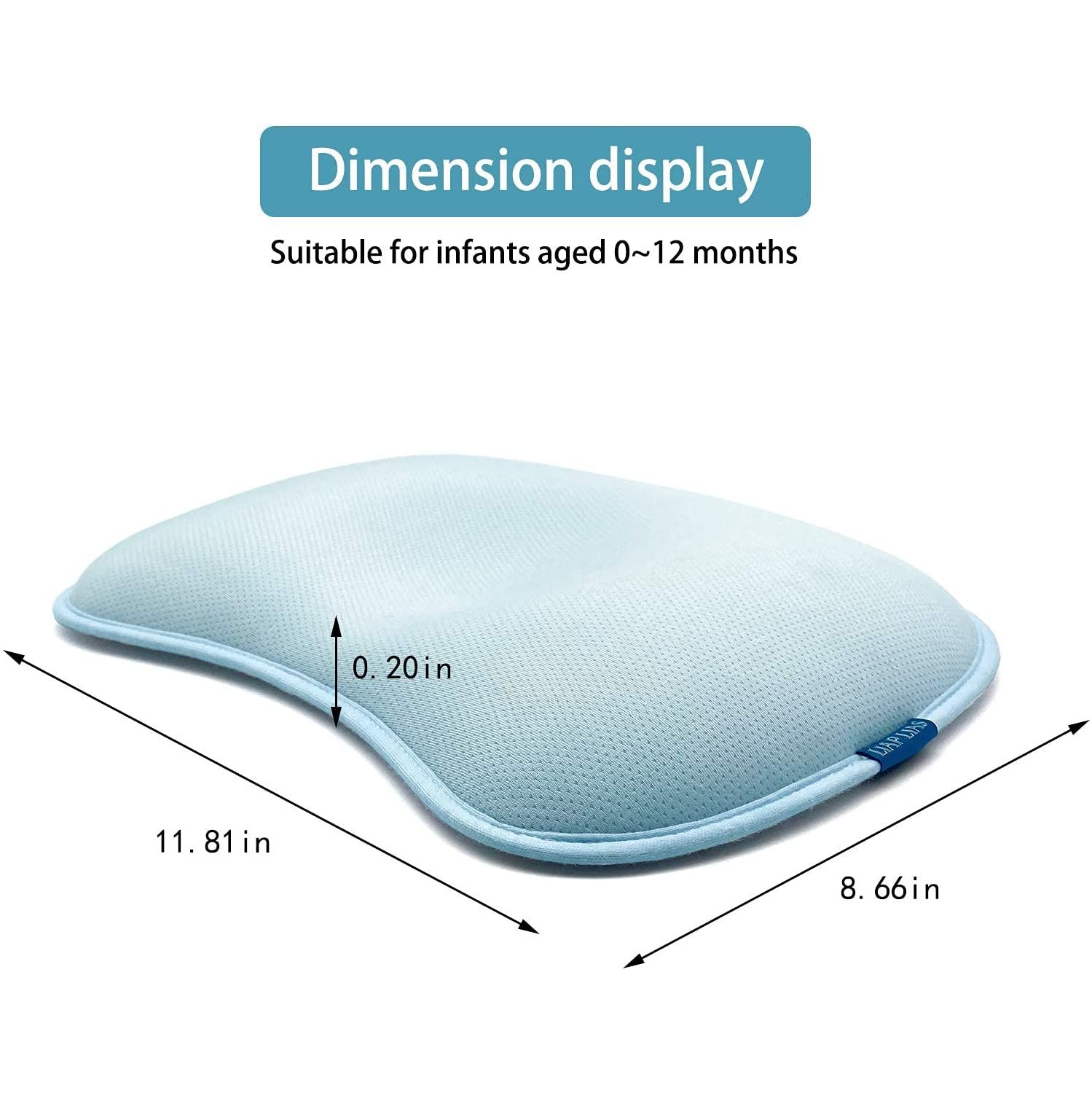 Baby Pillow for Newborn Infant Flat Head Baby Pillow for Sleeping Baby Head Shaping Pillow for 0-12 Months Newborn Head Shaping Pillow Washable Corn