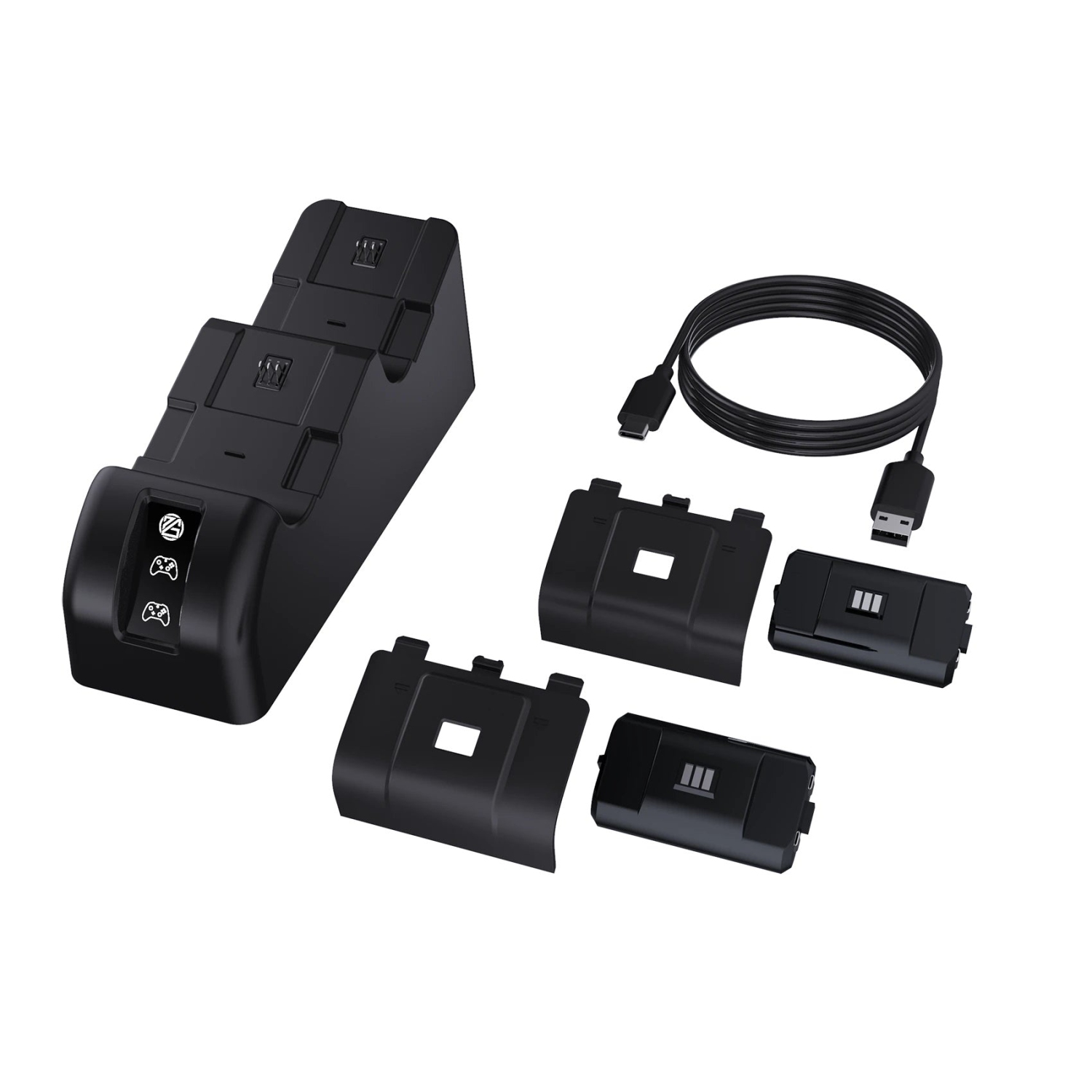 Produits ProGAMR Xbox double station de chargement avec 2 batteries supplémentaires pour manettes Xbox Series X/S + Elite [Accessoires Xbox Series