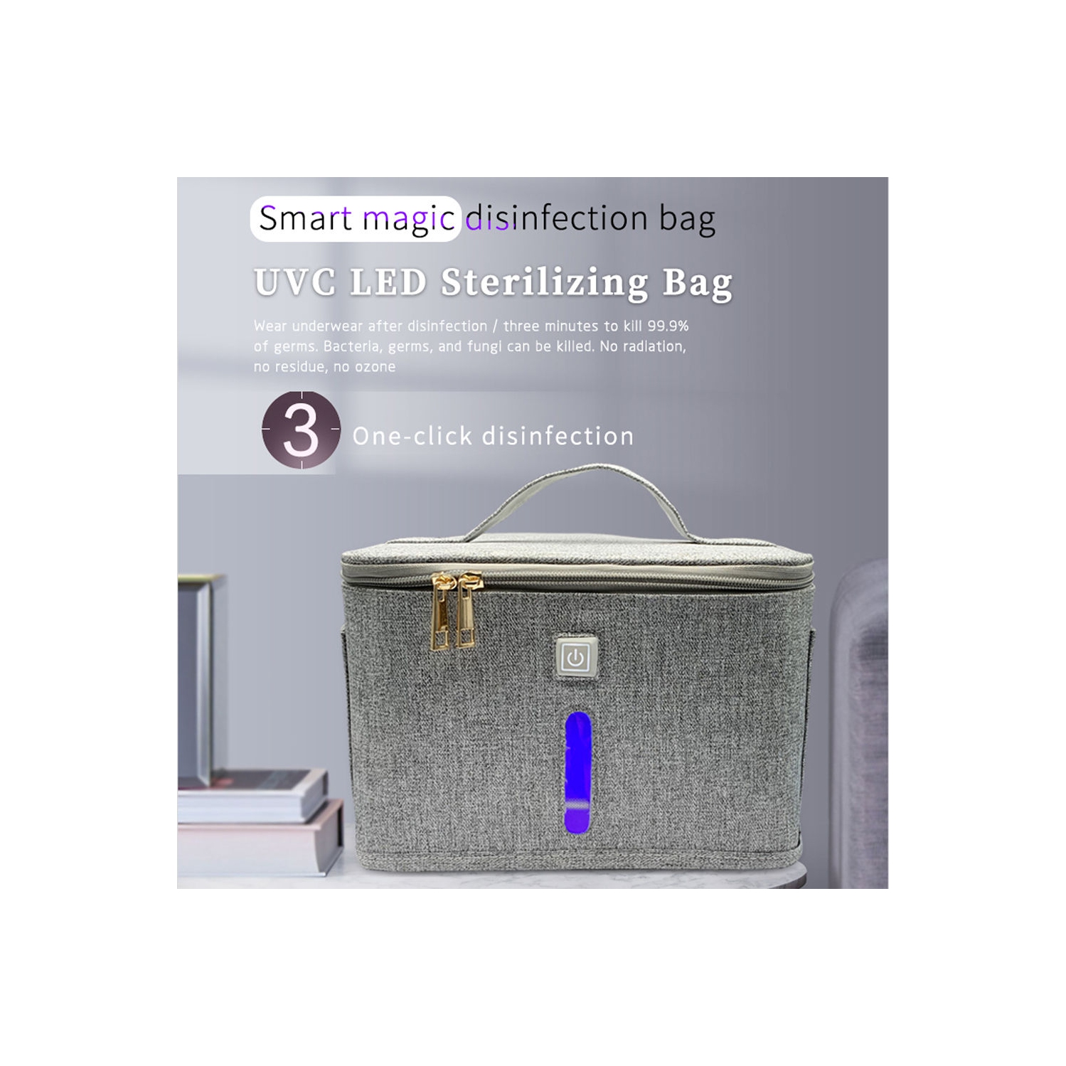 UV LED Light Disinfection Sanitizer Portable Bag