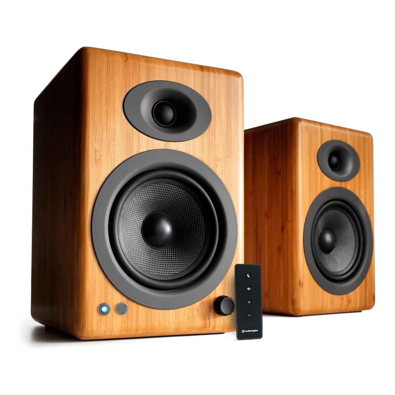 Audioengine A5+ Wireless Speakers w/ Bluetooth - Bamboo