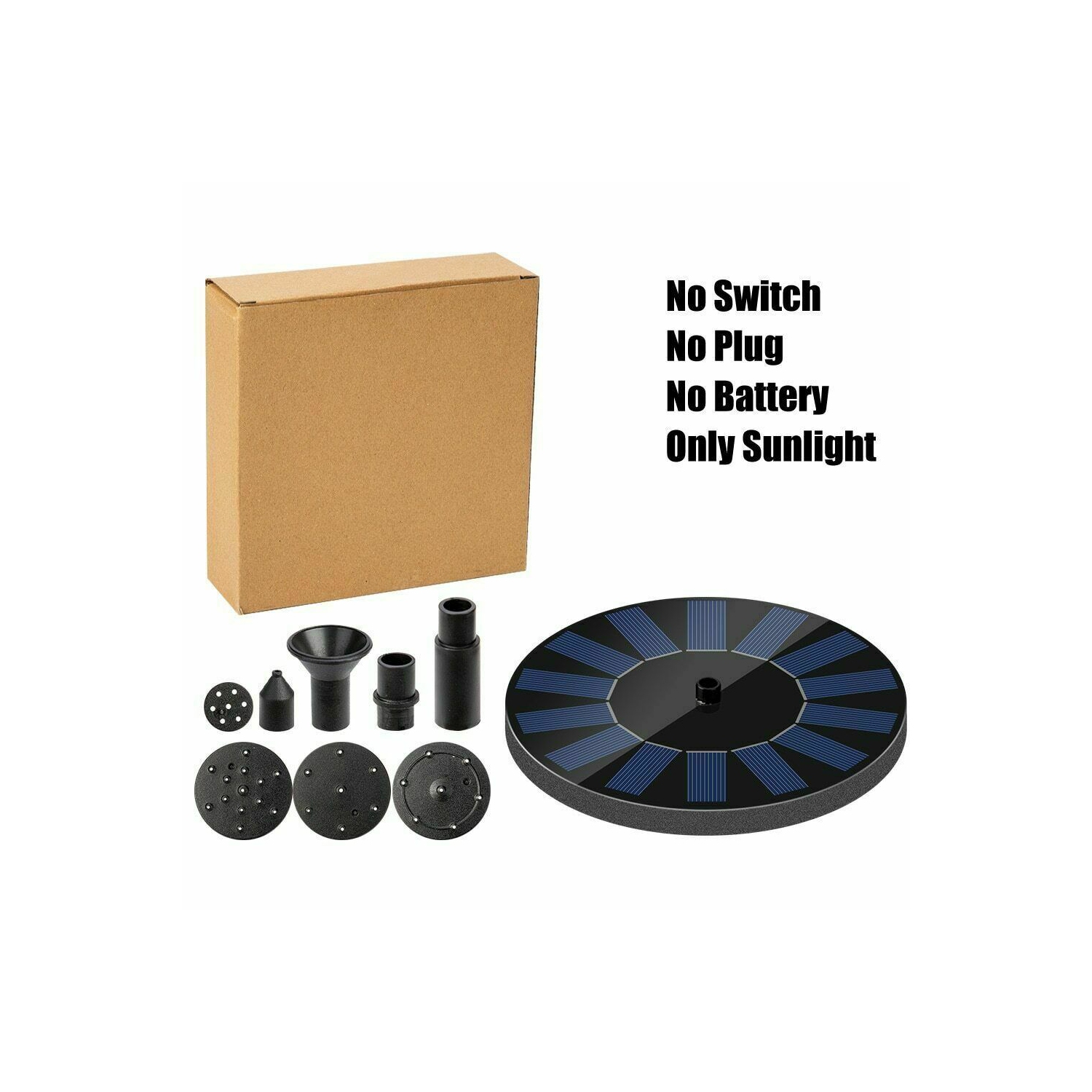 Garden Water Fountain Pool Pond Decoration Floating Solar Powered Water Pump