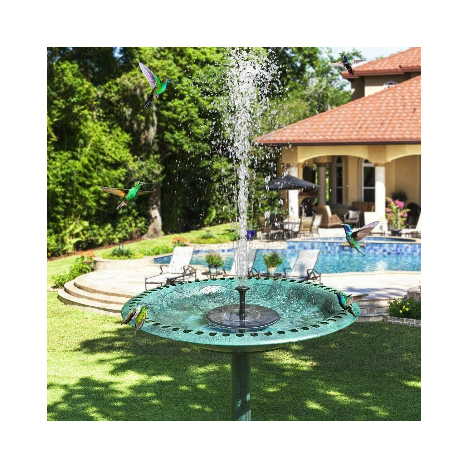 Garden Water Fountain Pool Pond Decoration Floating Solar Powered Water Pump