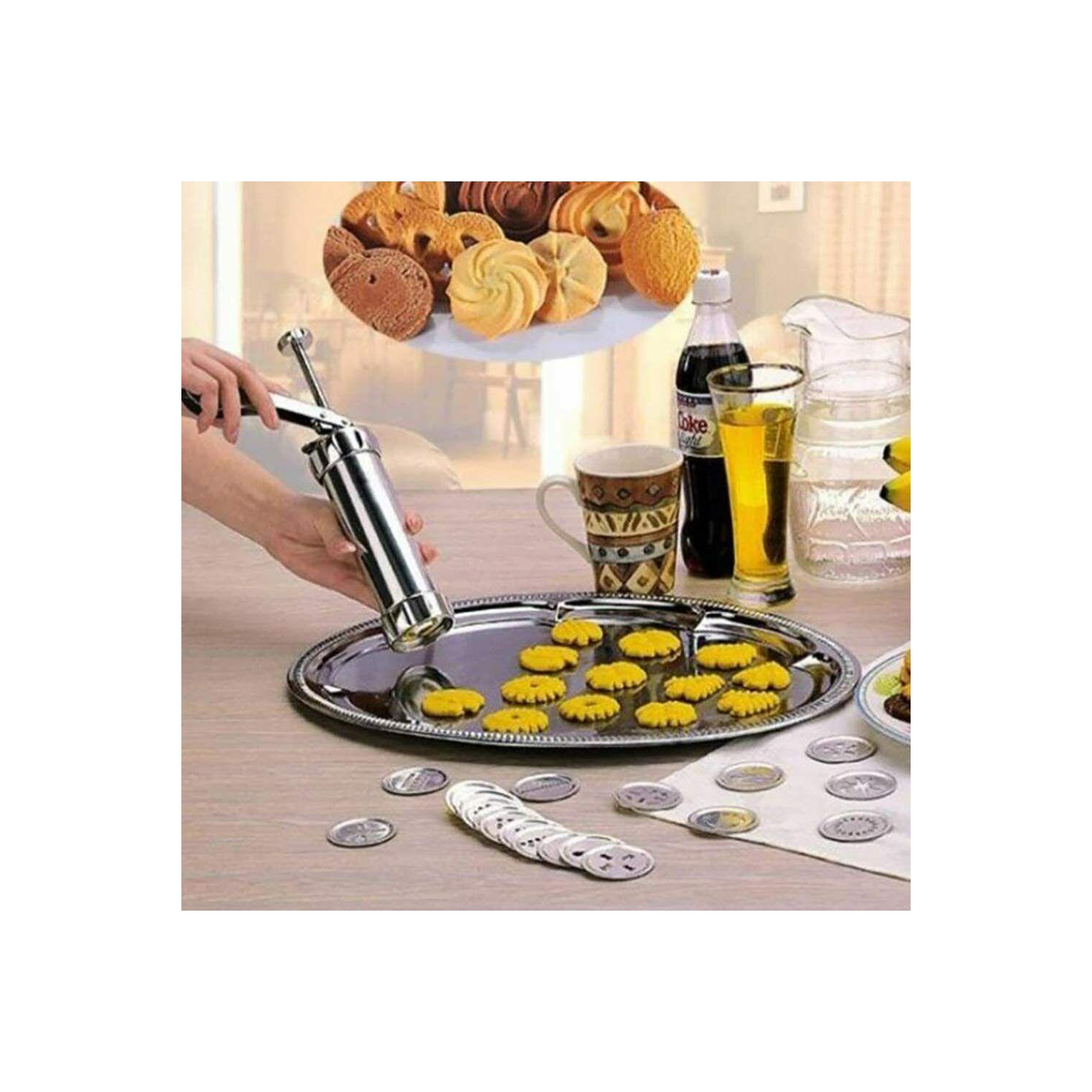 Biscuit Cookie Maker Cookie Press Machine Kit Spritz Dough Biscuits Making Tool