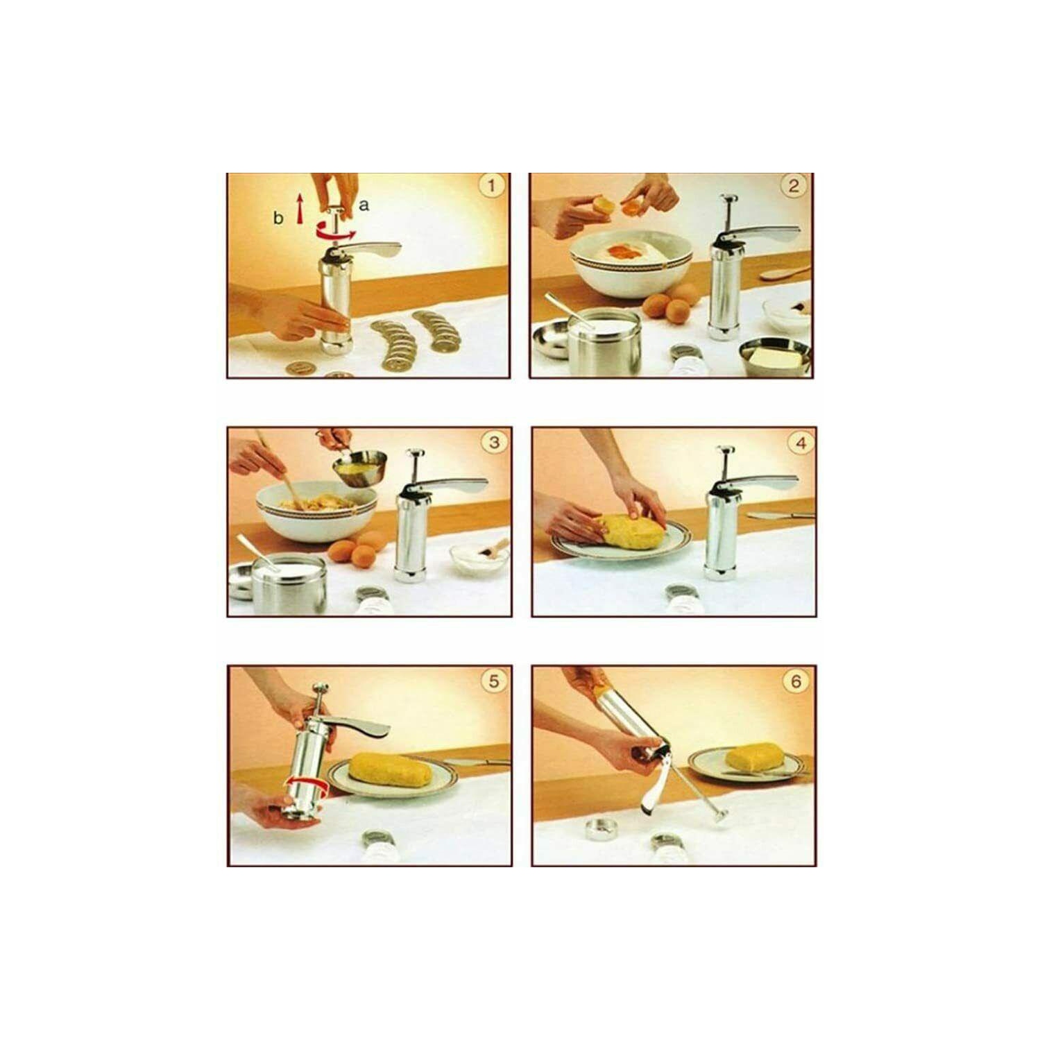 Biscuit Cookie Maker Cookie Press Machine Kit Spritz Dough Biscuits Making Tool