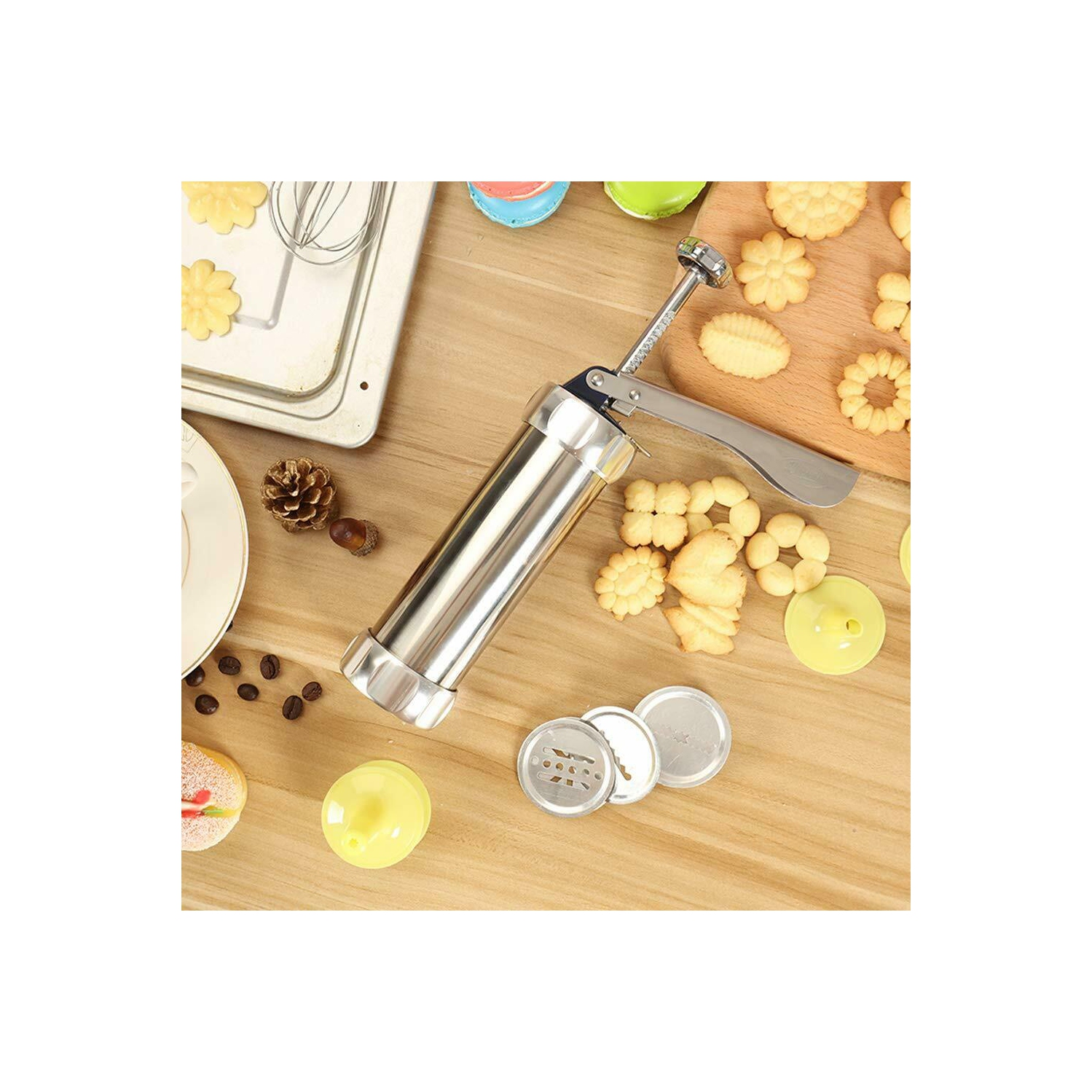 Biscuit Cookie Maker Cookie Press Machine Kit Spritz Dough Biscuits Making Tool