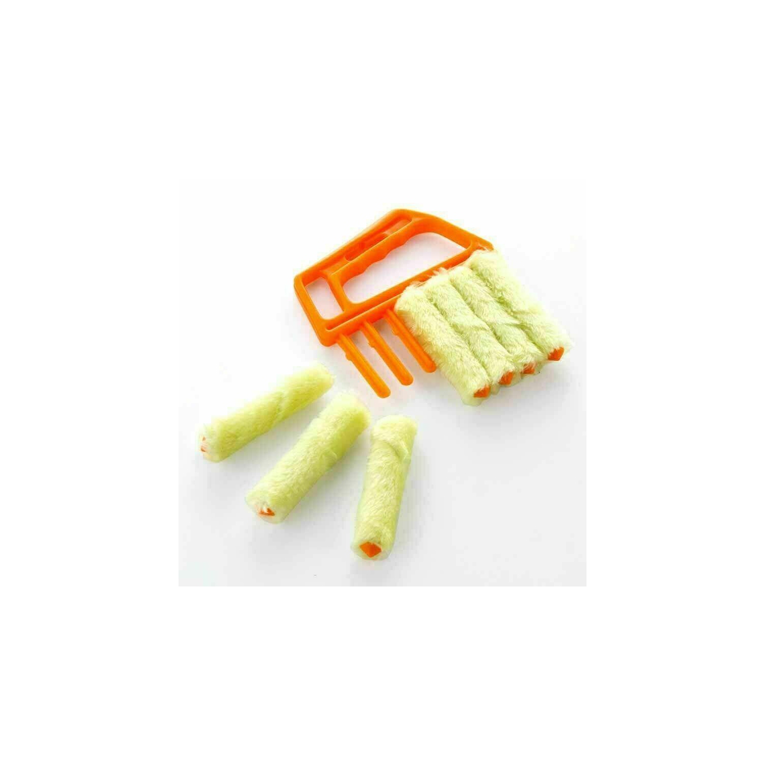 VENETIAN BLIND CLEANER BRUSH DUSTER WITH 7 SLATS WASHABLE EASY TO USE CLEANING