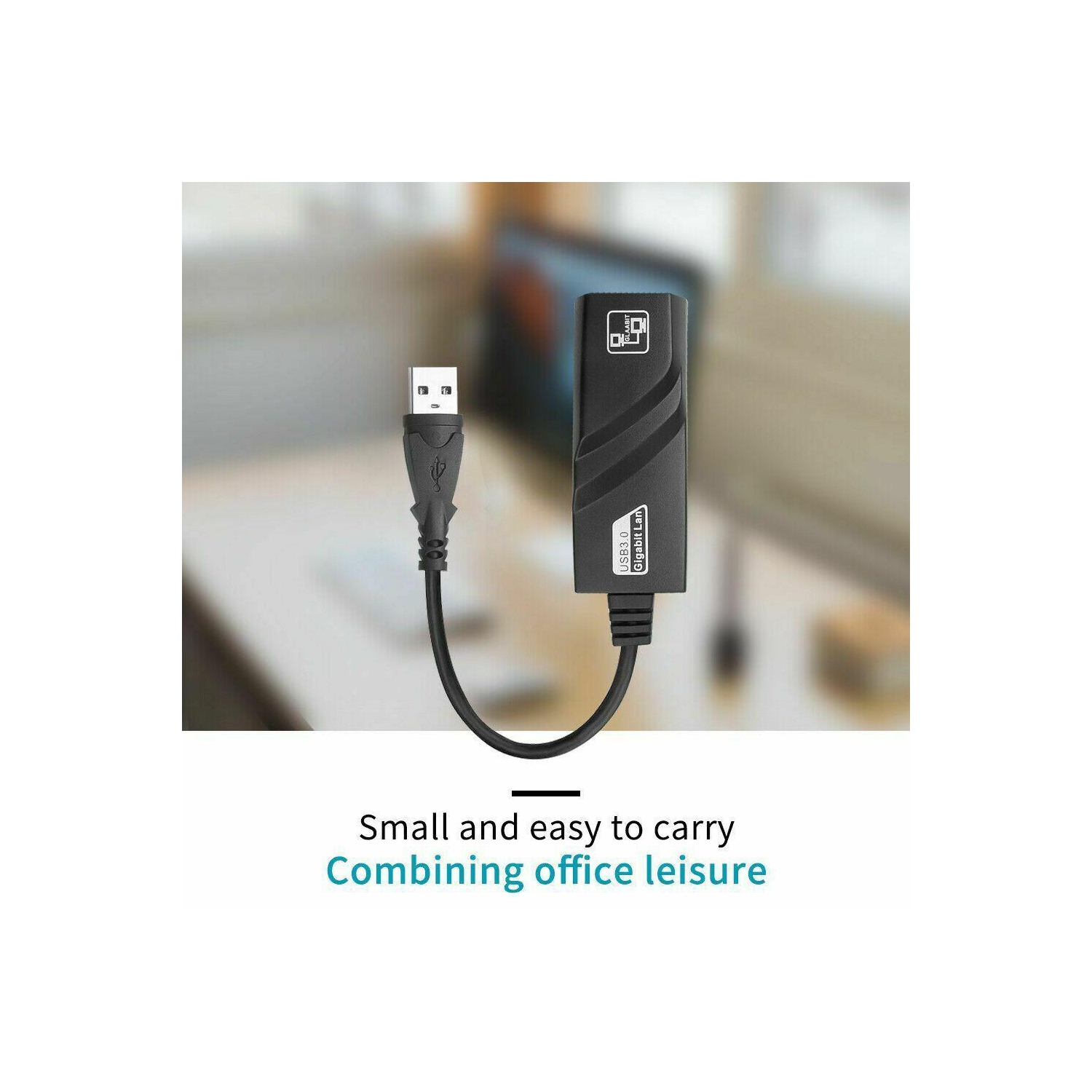 Adaptateur USB 3.0 à Ethernet 10/100/1000 Mb/s réseau RJ45 LAN pour PC portable Mac