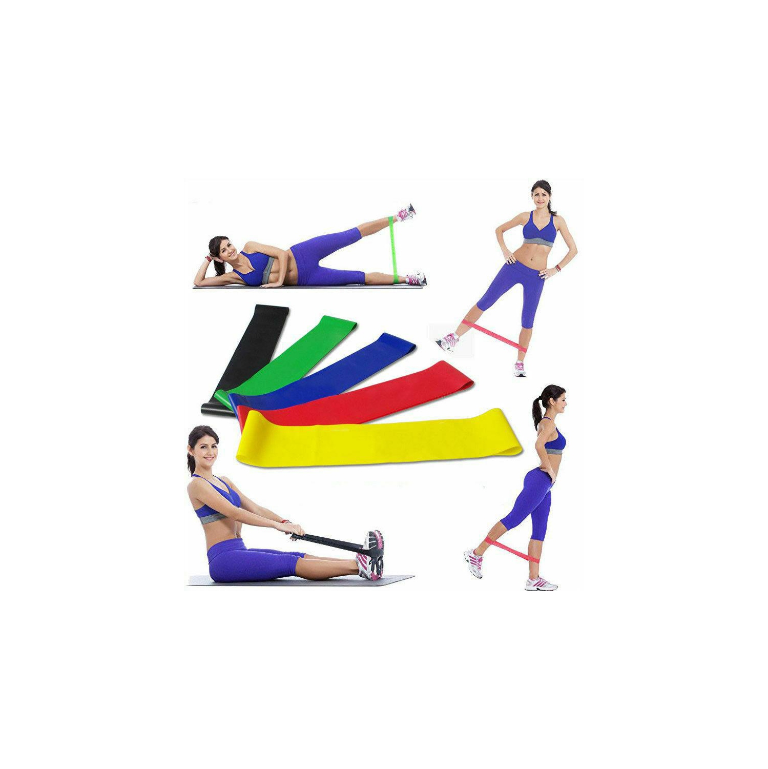 Simplifiez les bandes de résistance pour le yoga faites travailler vos muscles en 5