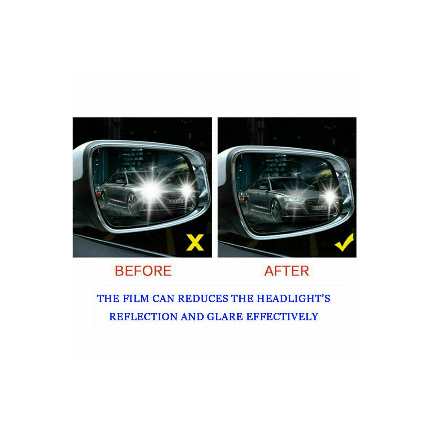 4 Car Rearview Waterproof Film Glare Side Mirror Window Protector Clear Film CA
