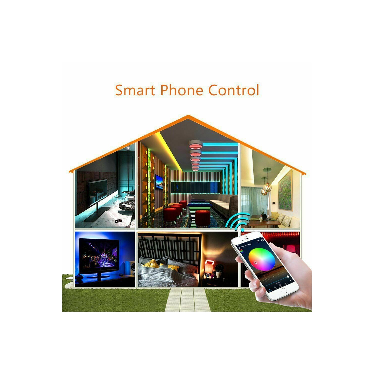 New Mini WiFi LED Controller + IR Remote For 5050 / 3528 RGB LED Strip Light CA