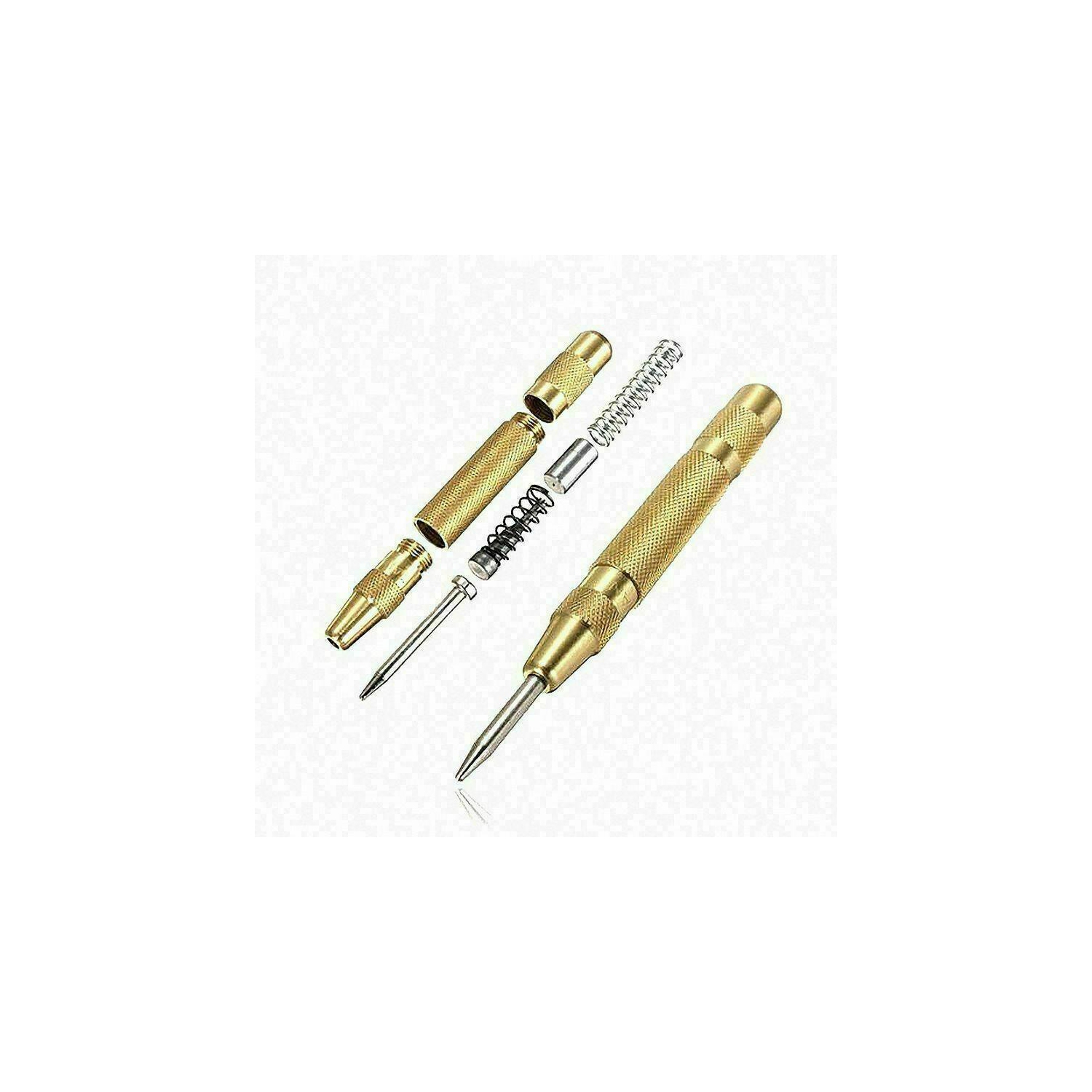 Automatic Center Pin Punch Spring Loaded Marking Starting Holes Tool Heavy Duty