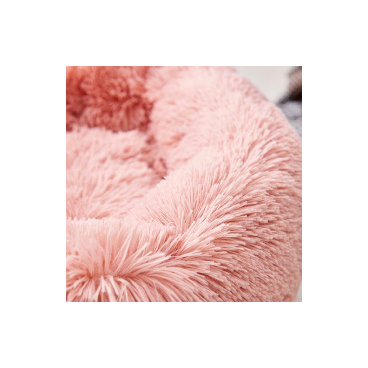 Pet Dog Cat Calming Bed Warm Soft Plush Round Nest Comfy Sleeping Kennel Cave CA