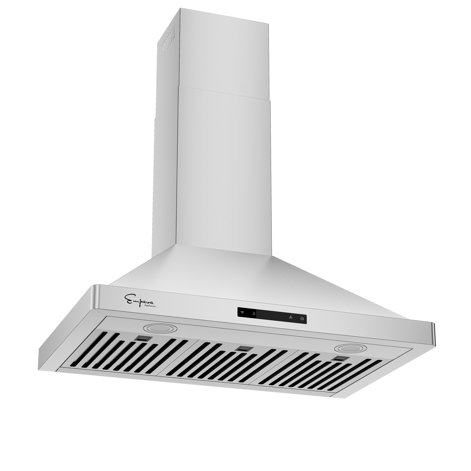 « Emporva », 36 po Hotte murale de 380 pi3/min avec conduit d’évacuation d’air - commandes tactiles douces - ventilateur à 3 vitesses - Filtre