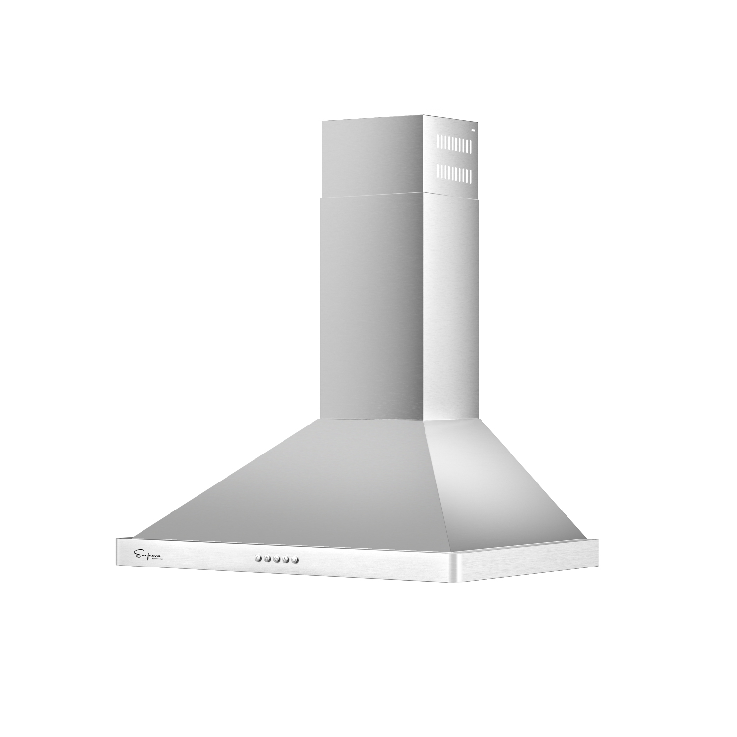 Empava 30 in. 400 CFM Wall Mount Range Hood - Ducted Exhaust Kitchen Vent - Push Button Controls - 3 Speed Fan - Permanent Filter - LEDs Light