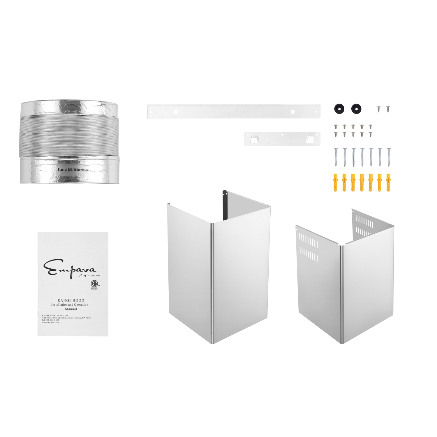 Empava 30 in. 400 CFM Wall Mount Range Hood - Ducted Exhaust Kitchen Vent