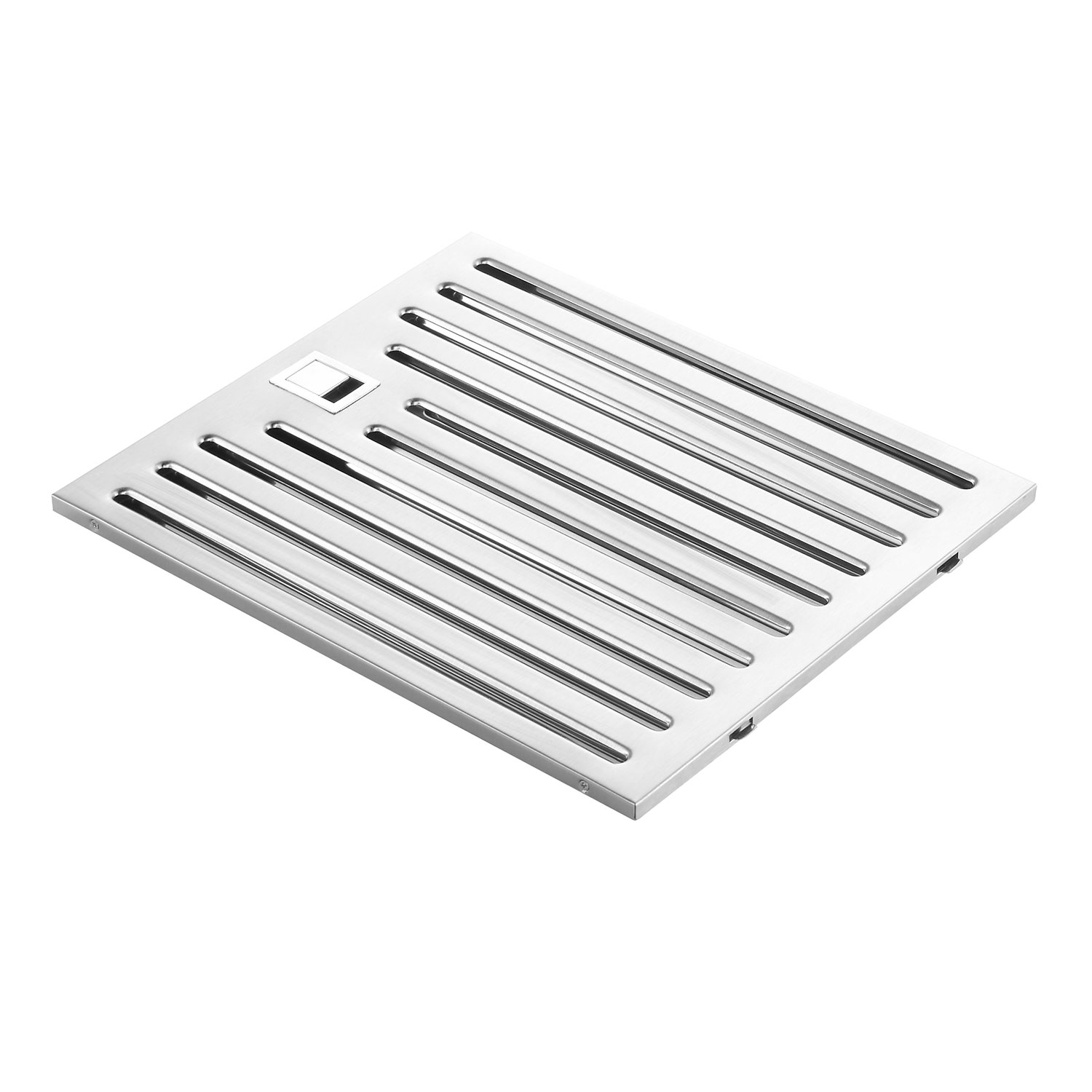 Empava 36 in. 400 CFM Island Range Hood - Ducted Exhaust Kitchen Vent - Tempered Glass - Soft Touch Controls - 3 Speed Fan - Permanent Filter - LEDs