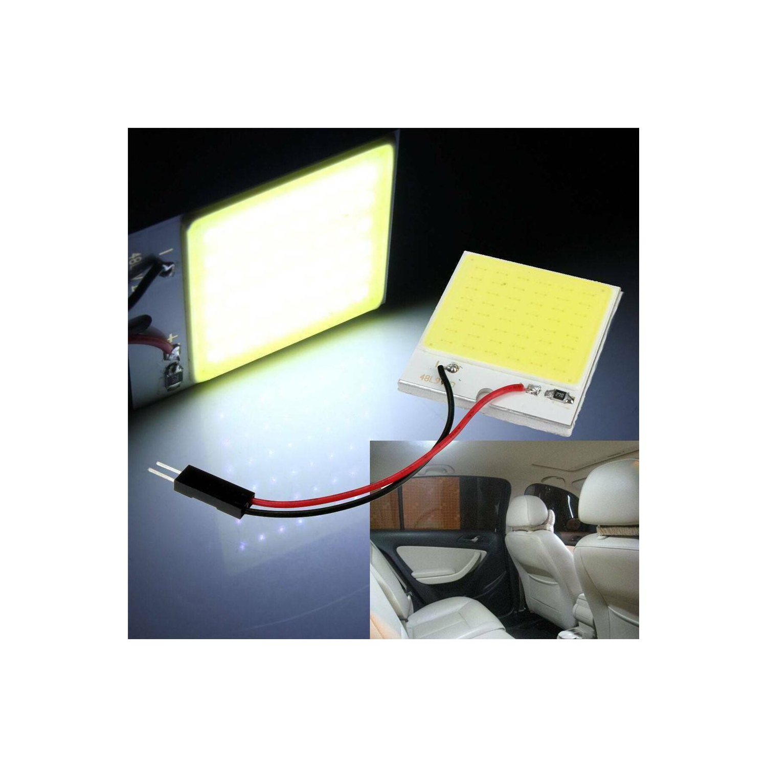 20x White 48 SMD LED T10 4W 12V Car Interior Panel Light Dome Lamp Bulb White