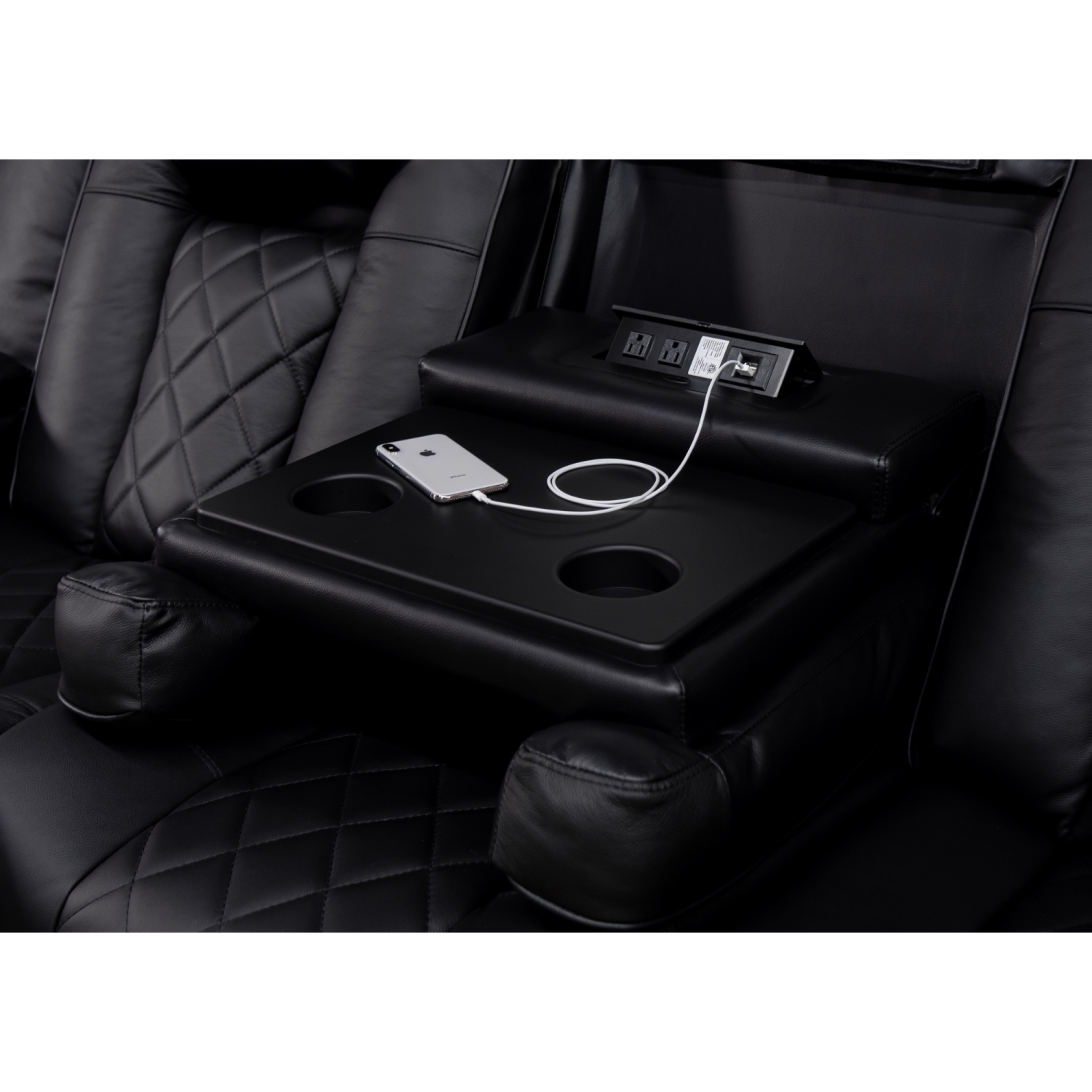 11000 3 sièges en cuir nappa italien pleine fleur avec console centrale rabattable Oxford de Valencia