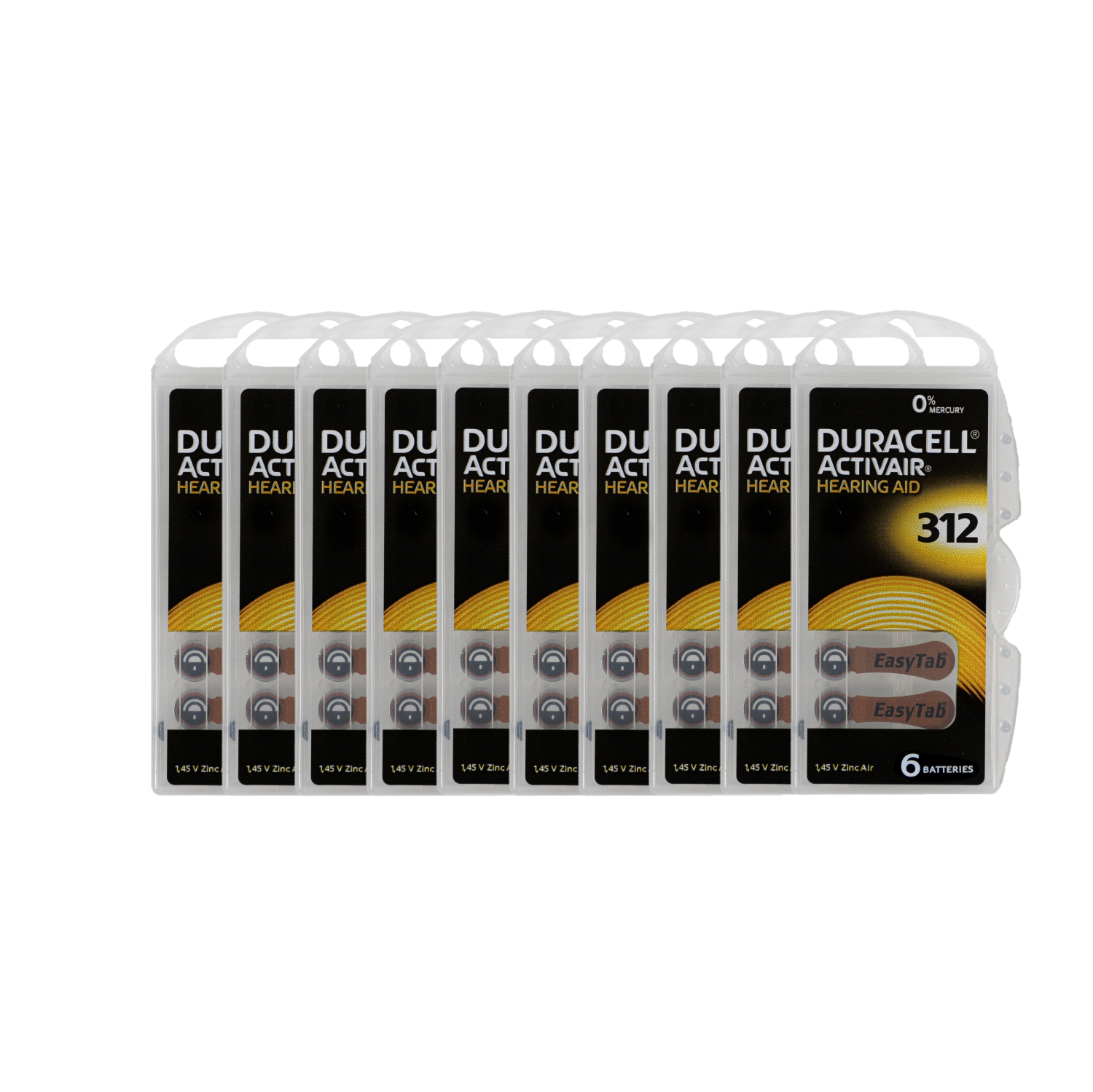 Duracell Activair Size 312 (60 Pack) - Hearing Aid Batteries