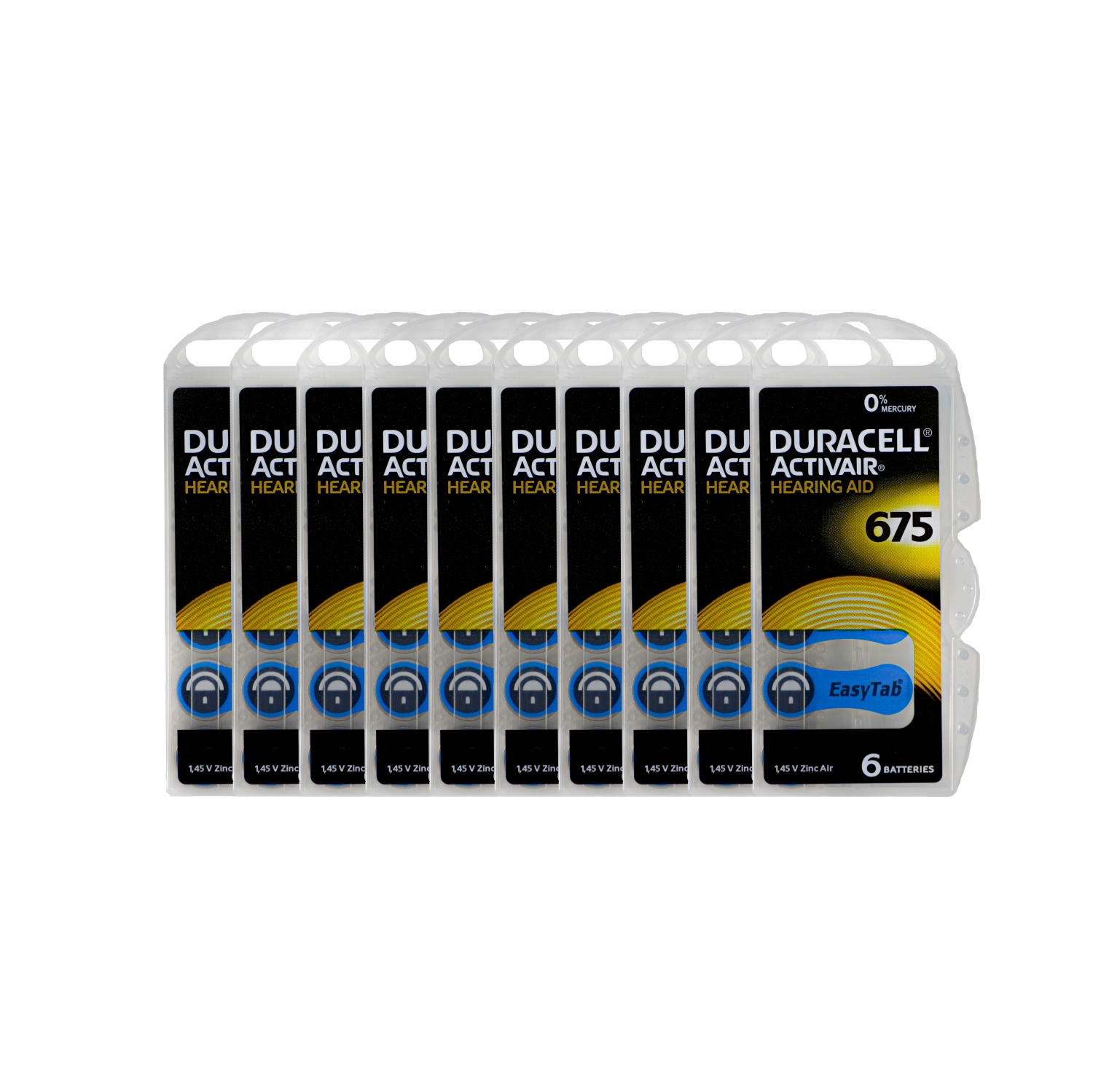 Duracell Activair Size 675 (60 Pack) - Hearing Aid Batteries