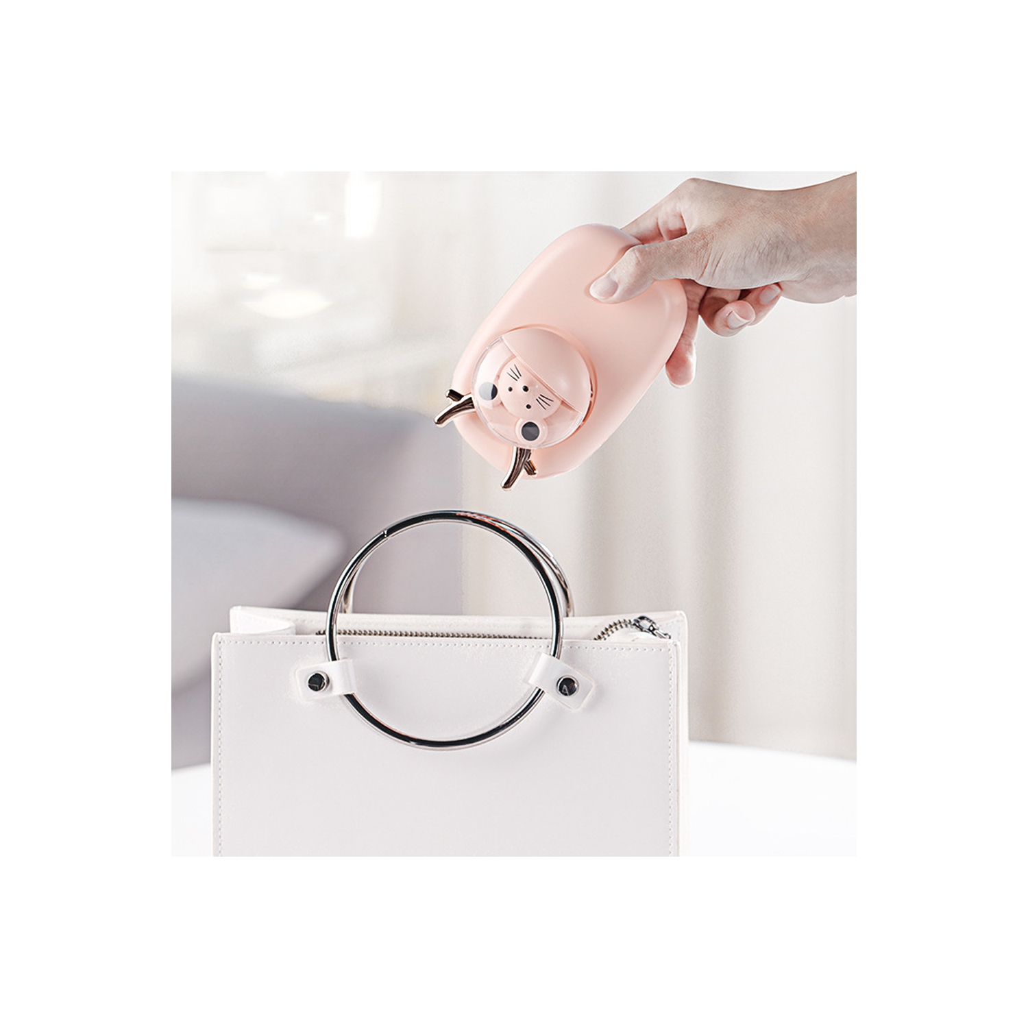 Batterie rechargeable portable pour ventilateur à main paresseux pour voyage/pêche/camping/maison/bureau ventilateur de cou suspendu - axGear