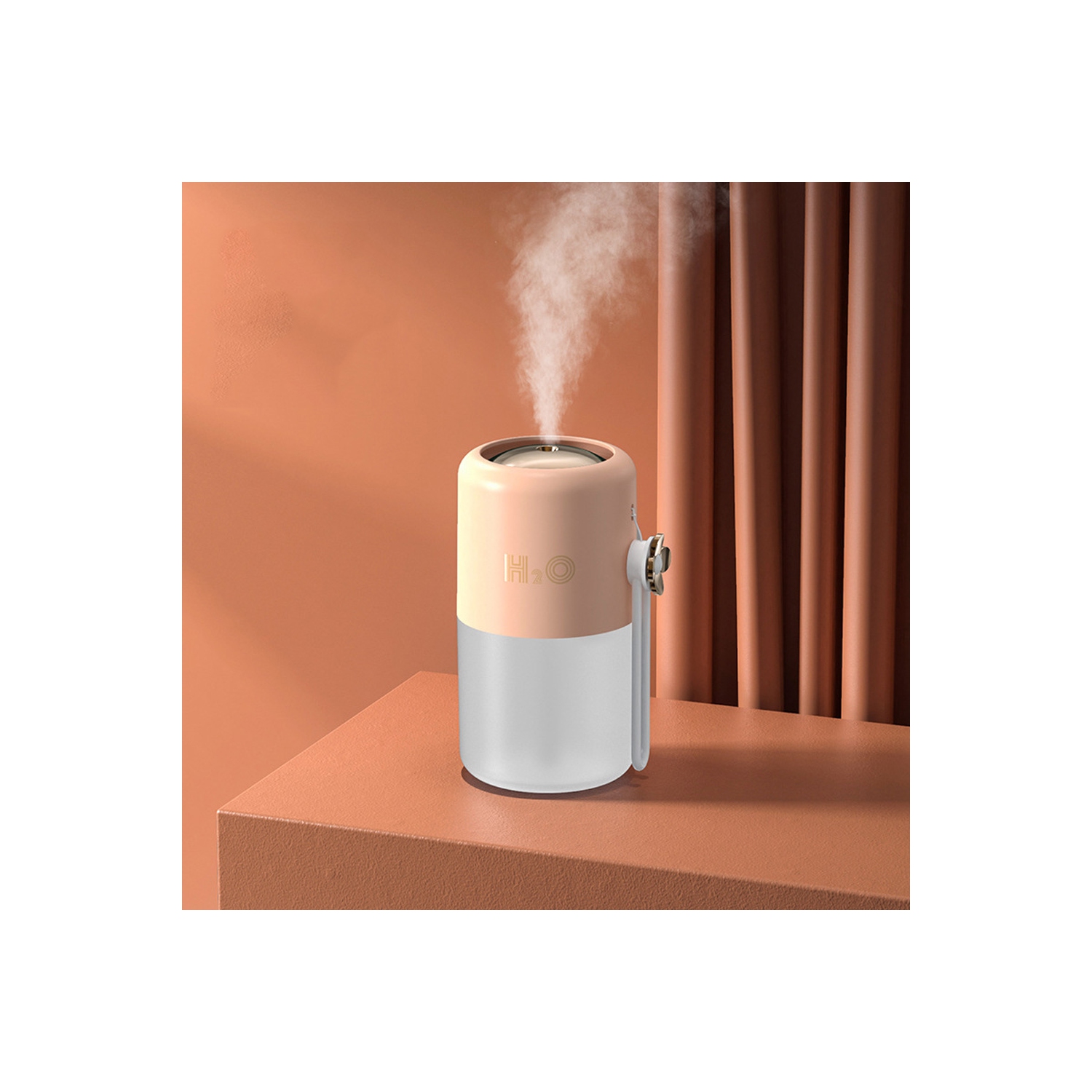 Mini humidificateur 300ML rechargeable avec veilleuse pour bureau de chambre de voiture - axGear