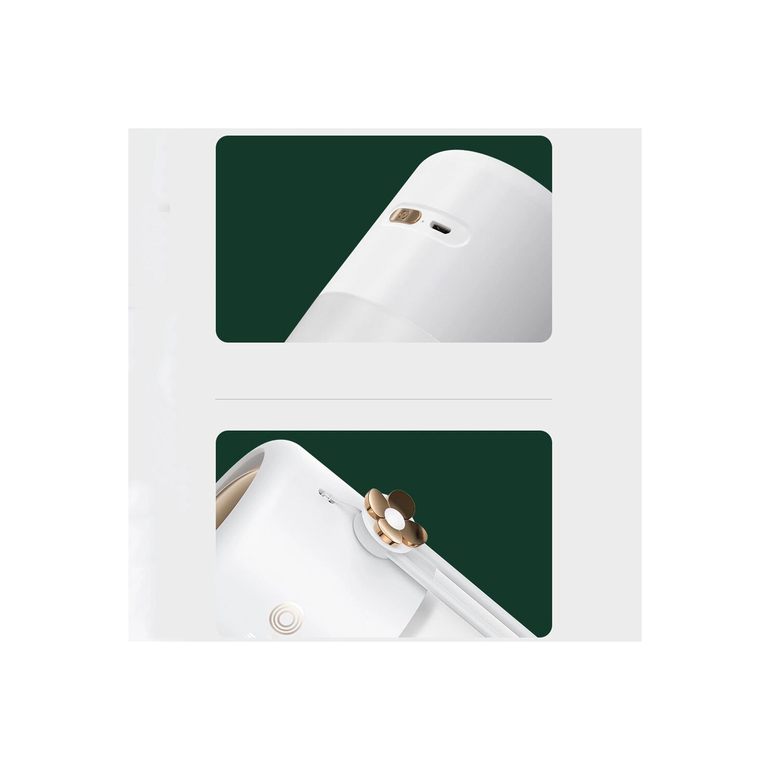 Mini humidificateur 300ML rechargeable avec veilleuse pour bureau de chambre de voiture - axGear