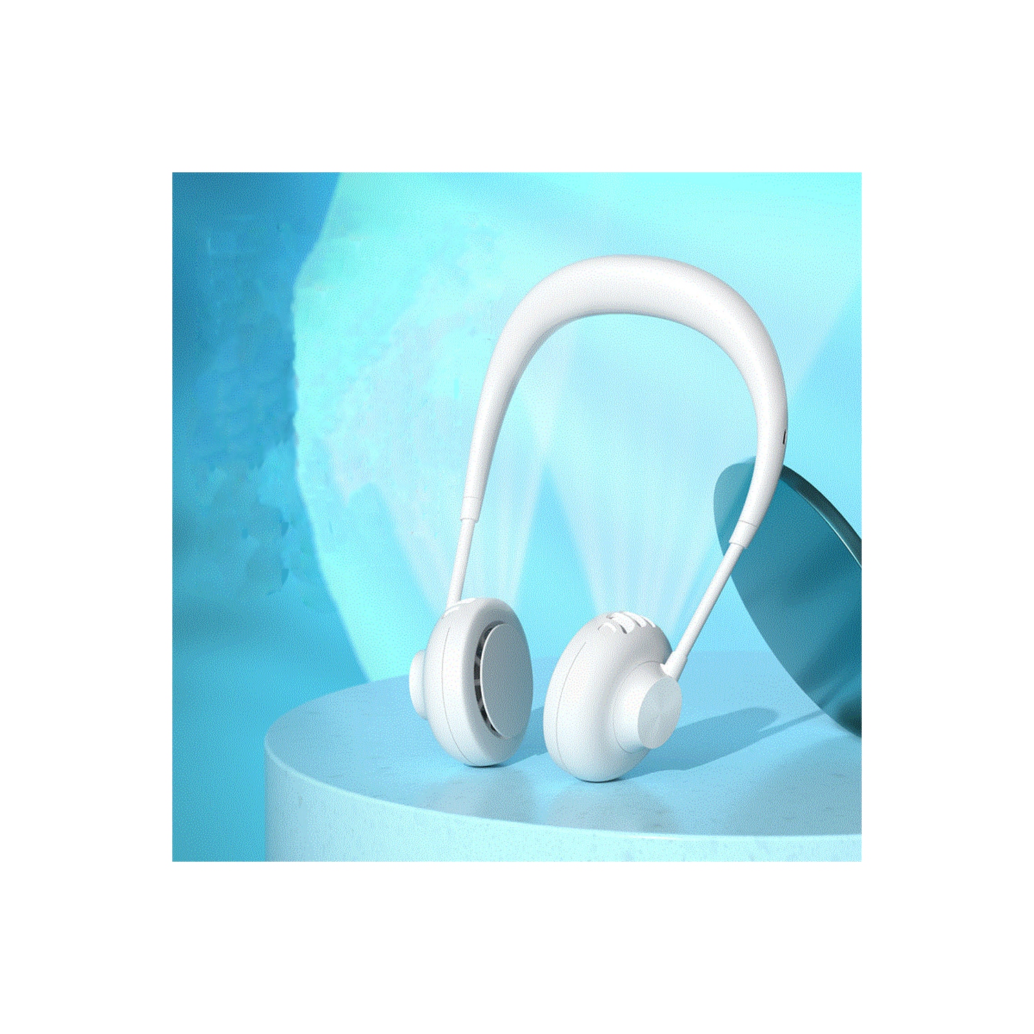 Ventilateur de tour de cou mains libres portable cou suspendu 2 ventilateurs USB Rechargeable ventilateur de sport refroidissement ventilateur