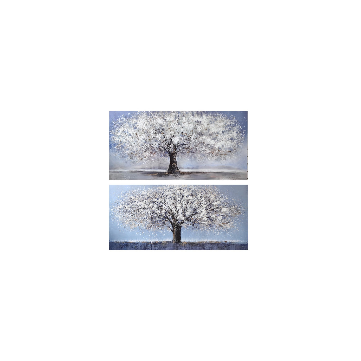 Hand Painted Canvas Wall Art - Set of 2