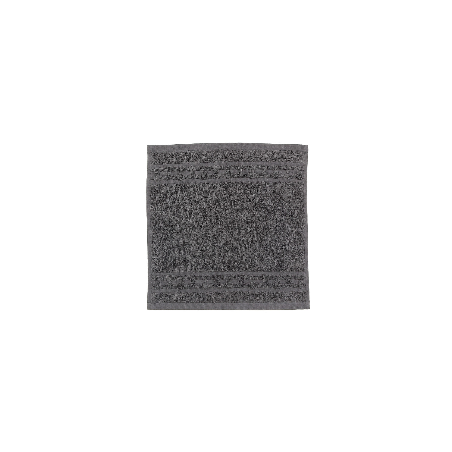 Basketweave Wash Cloth (Charcoal Gray) - Set of 6