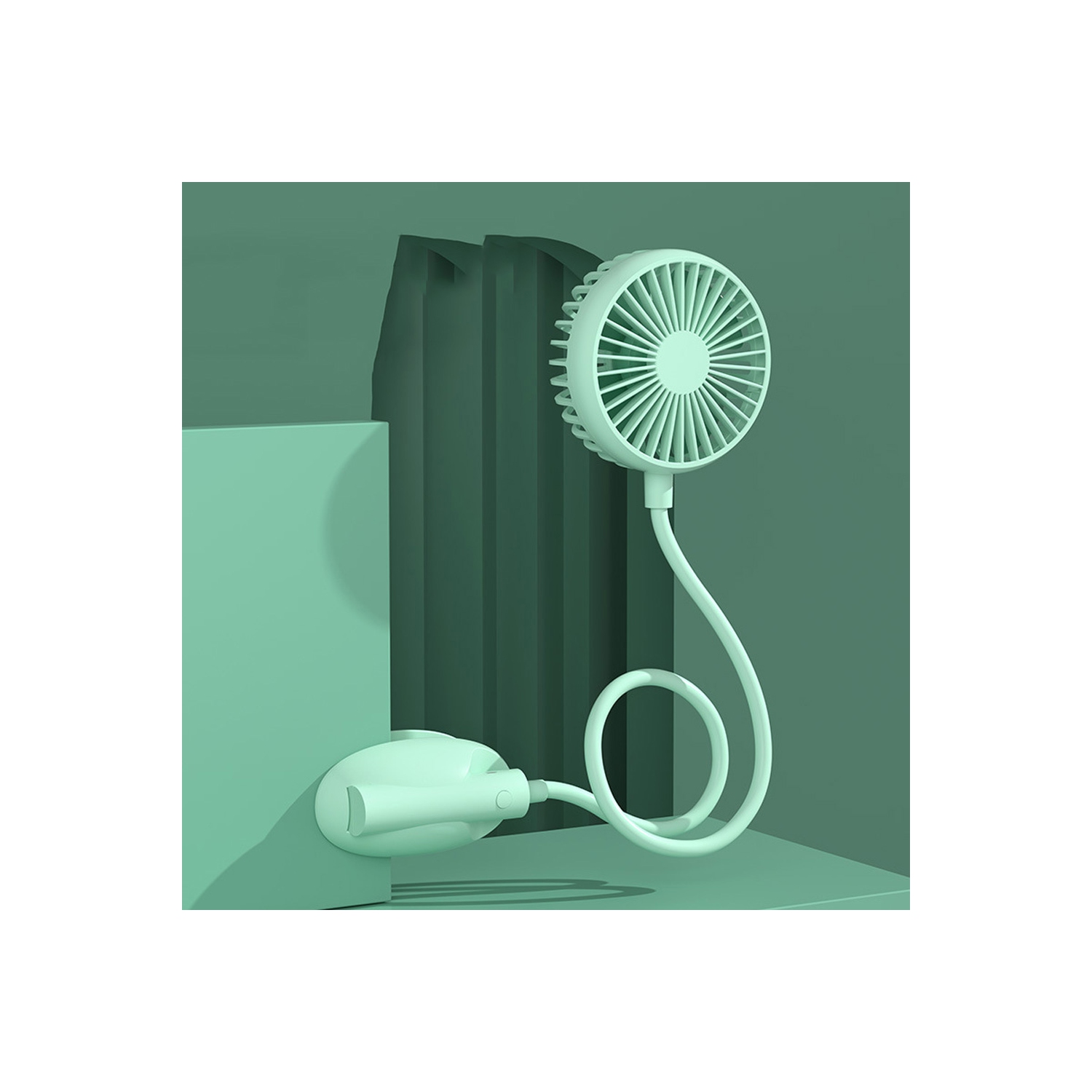 Electric Portable USB Foldable Fan Handheld 3 Speed Neck Fan - axGear