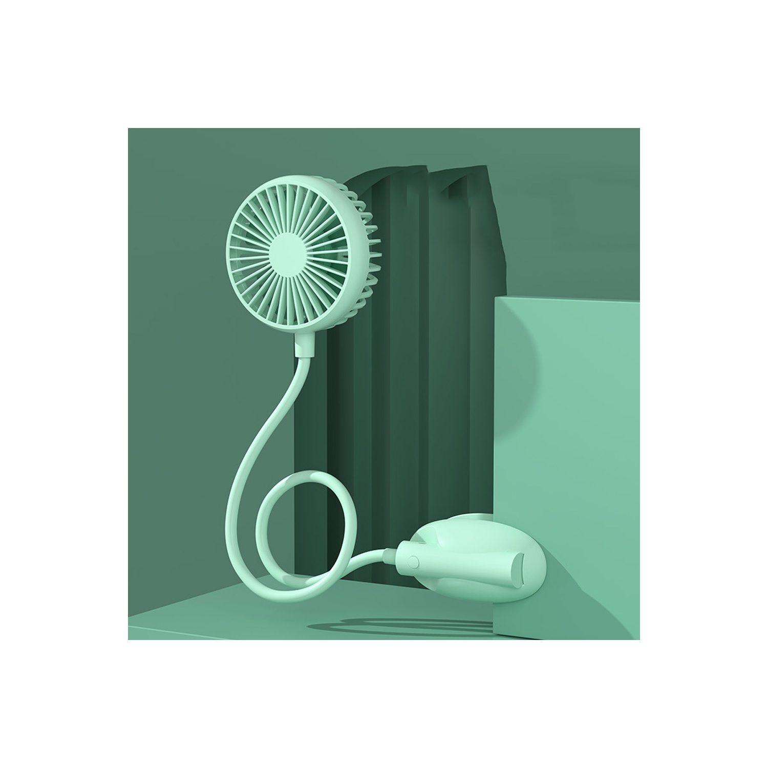 Electric Portable USB Foldable Fan Handheld 3 Speed Neck Fan - axGear