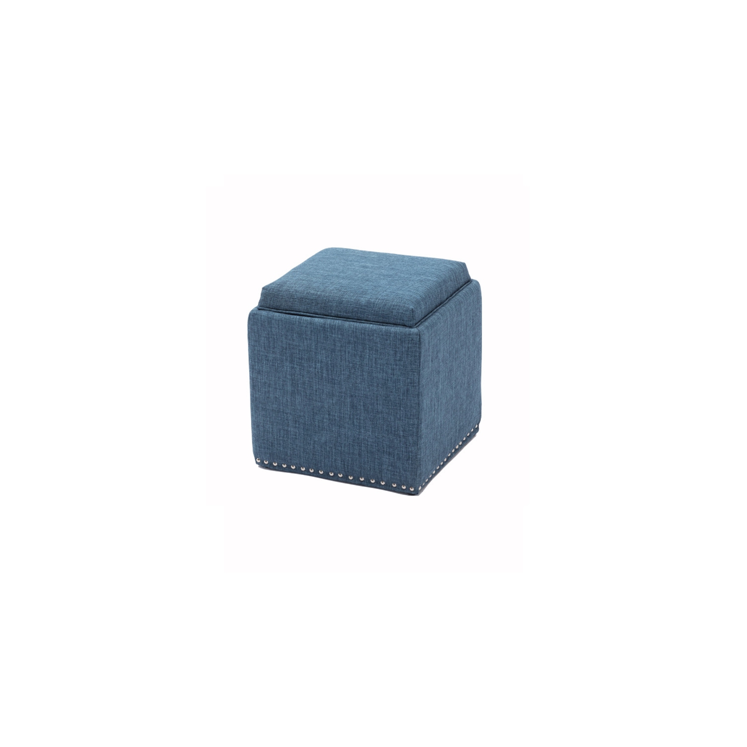 Chase Fabric Ottoman With Flip Tray Lid