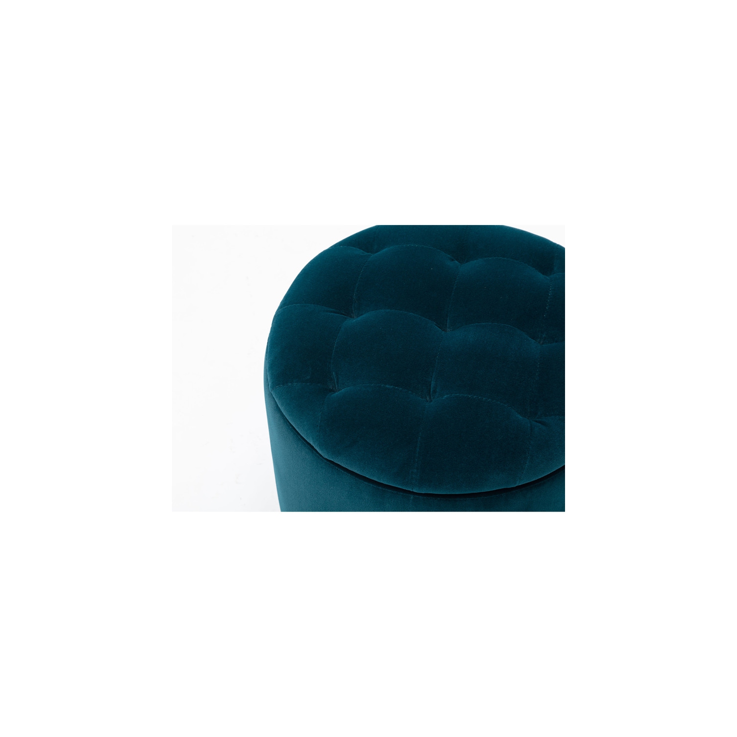 Denver Round Fabric Storage Ottoman