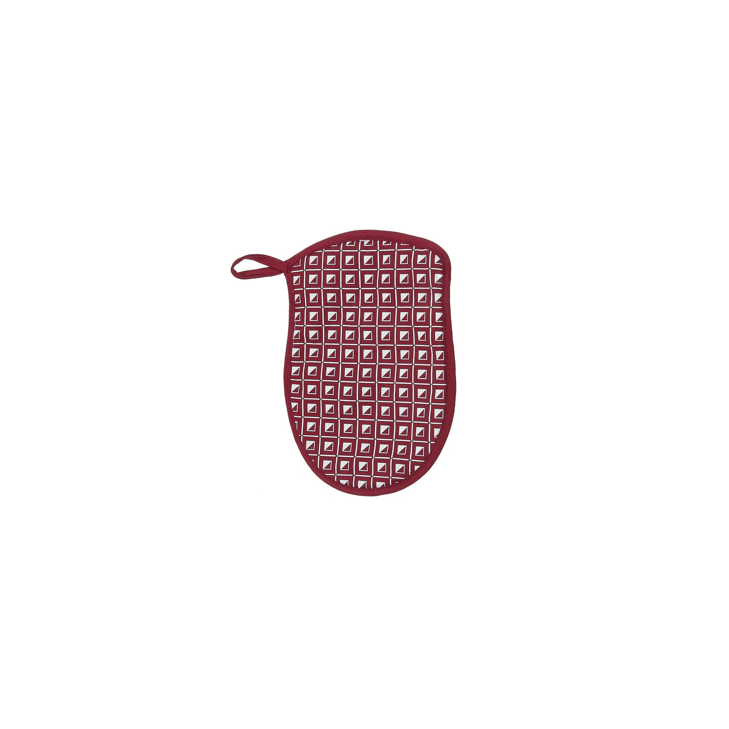 Silicon Print Pot Holder (Red) - Set of 4