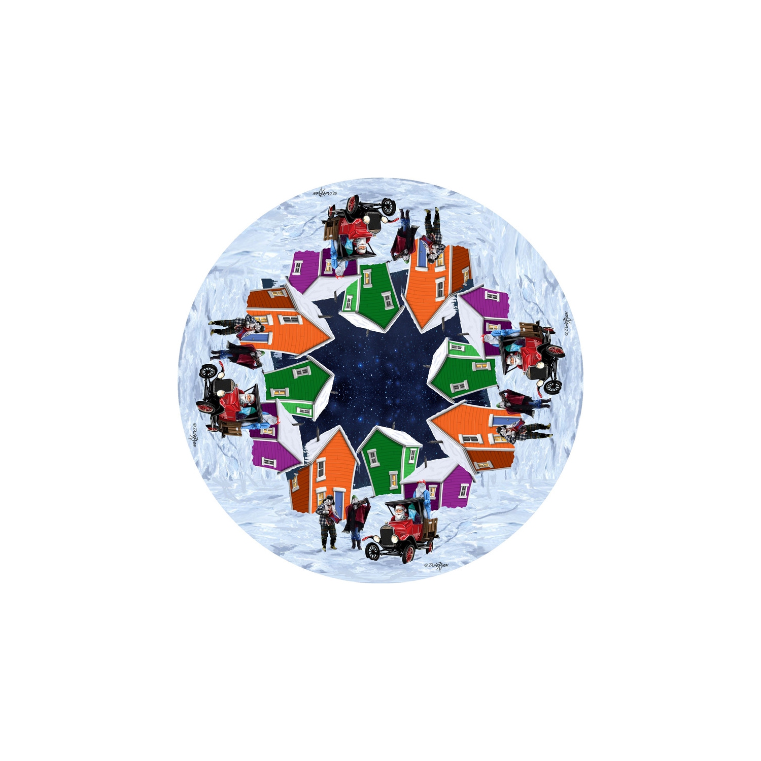 Polyester Digital Print Tablecloth (54 X 72)