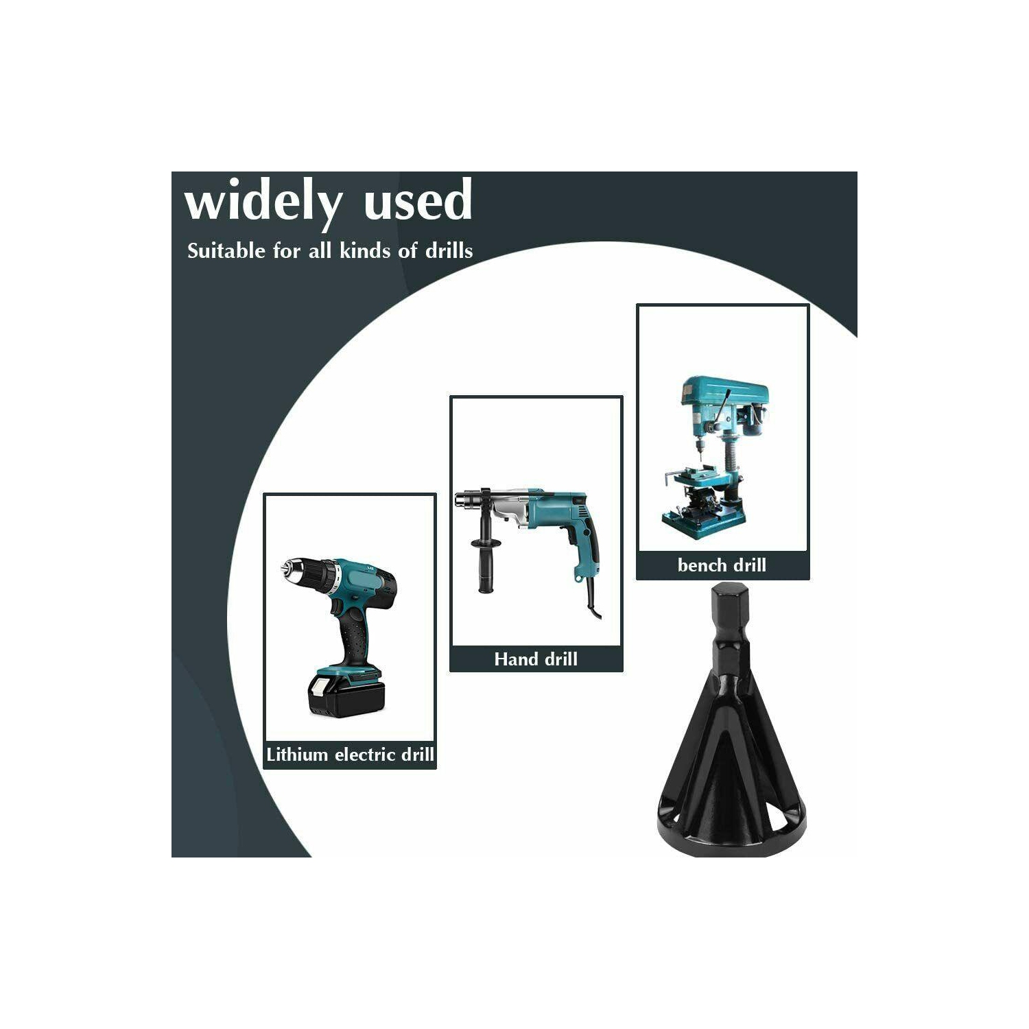 Stainless Steel Deburring External Chamfer Tool Drill Bit Remove Cutting Burr