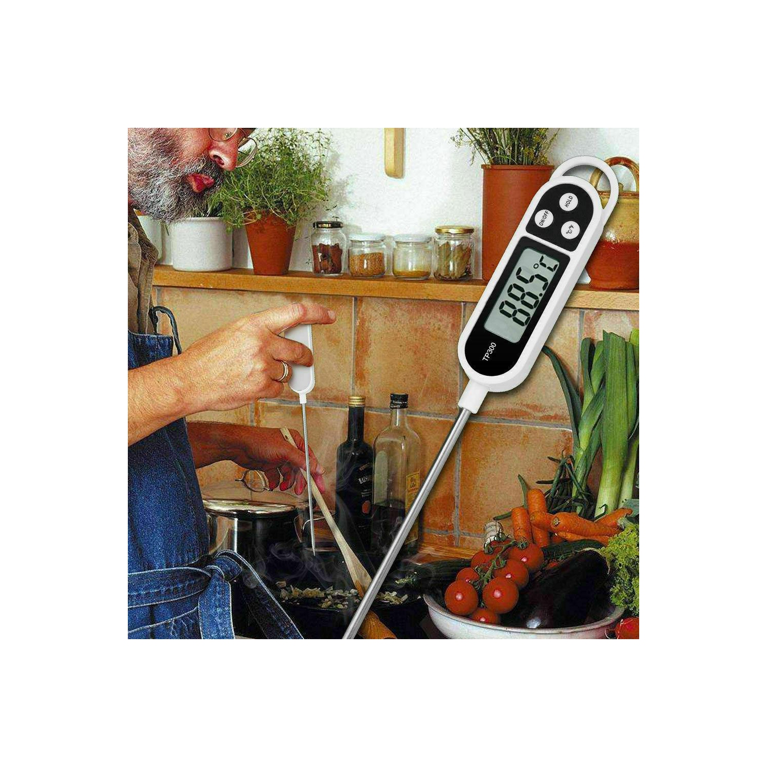 Electronic Digital Thermometer Cooking Tool Kitchen Cooking Food BBQ Thermometer