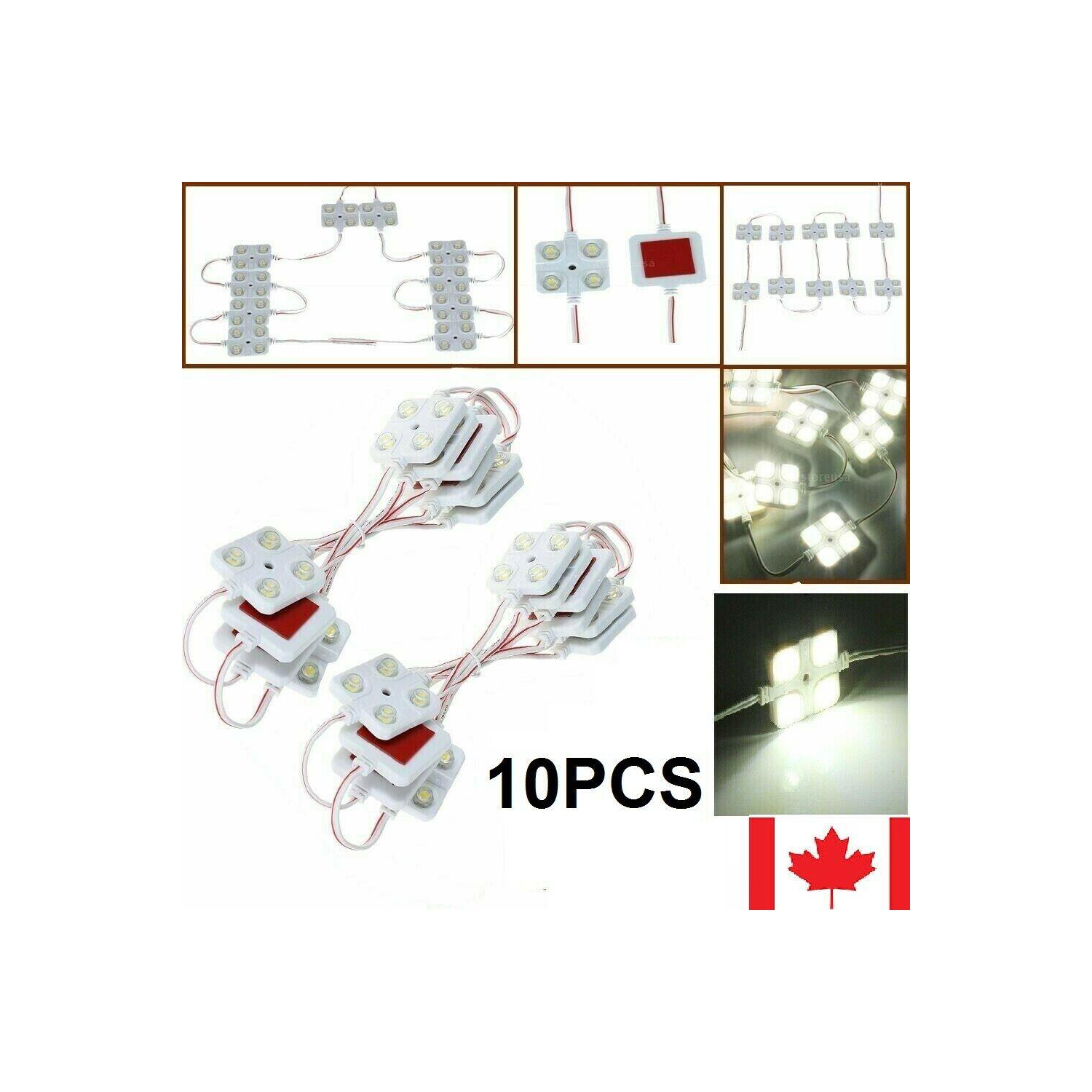 40 lumières intérieures à DEL 12 V pour l'auto ampoule à panneau blanc ampoule universelle pour bateaux Vans