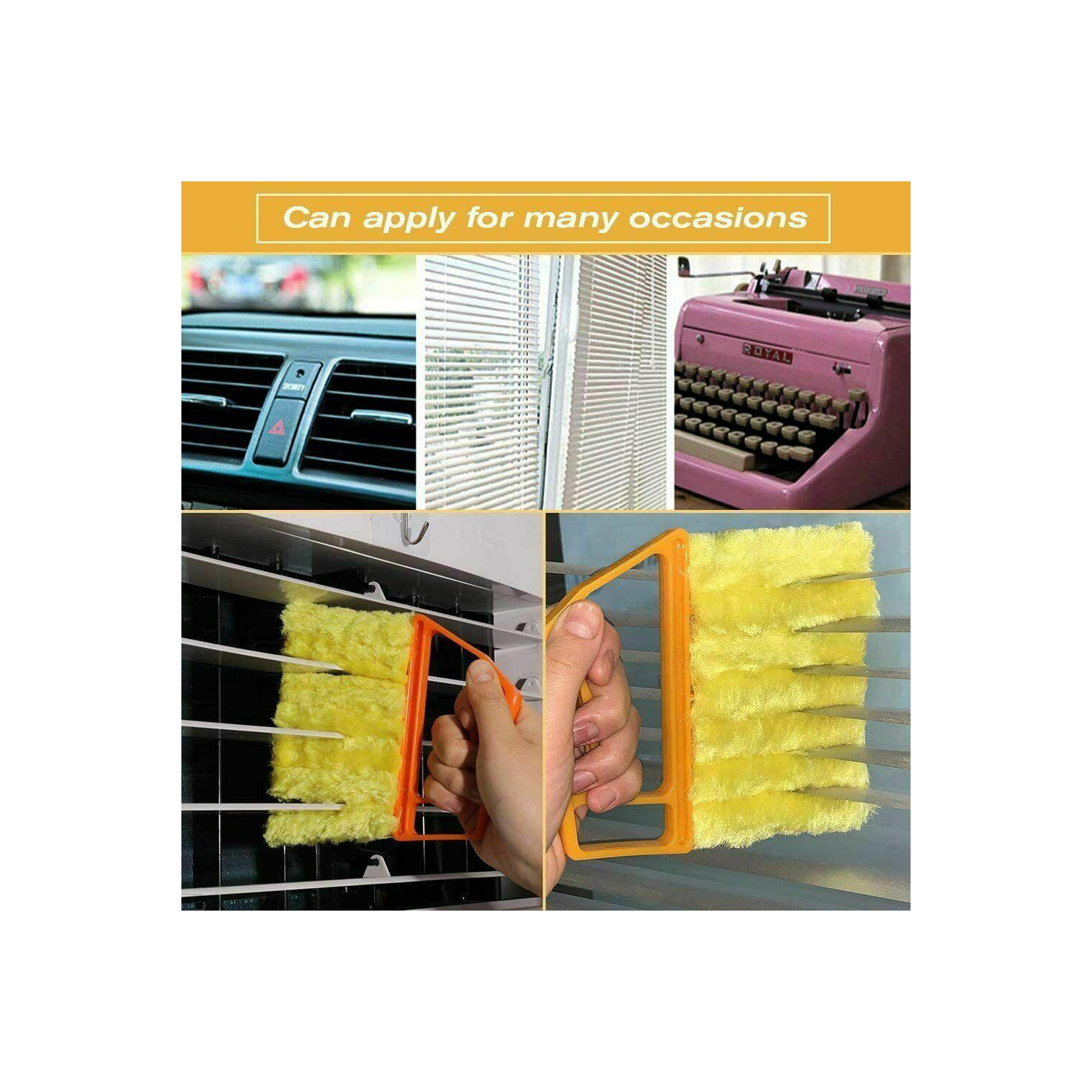 7 brosse à épousseter en microfibre, nettoyant pour Store vénitien lavable et outil de nettoyage facile