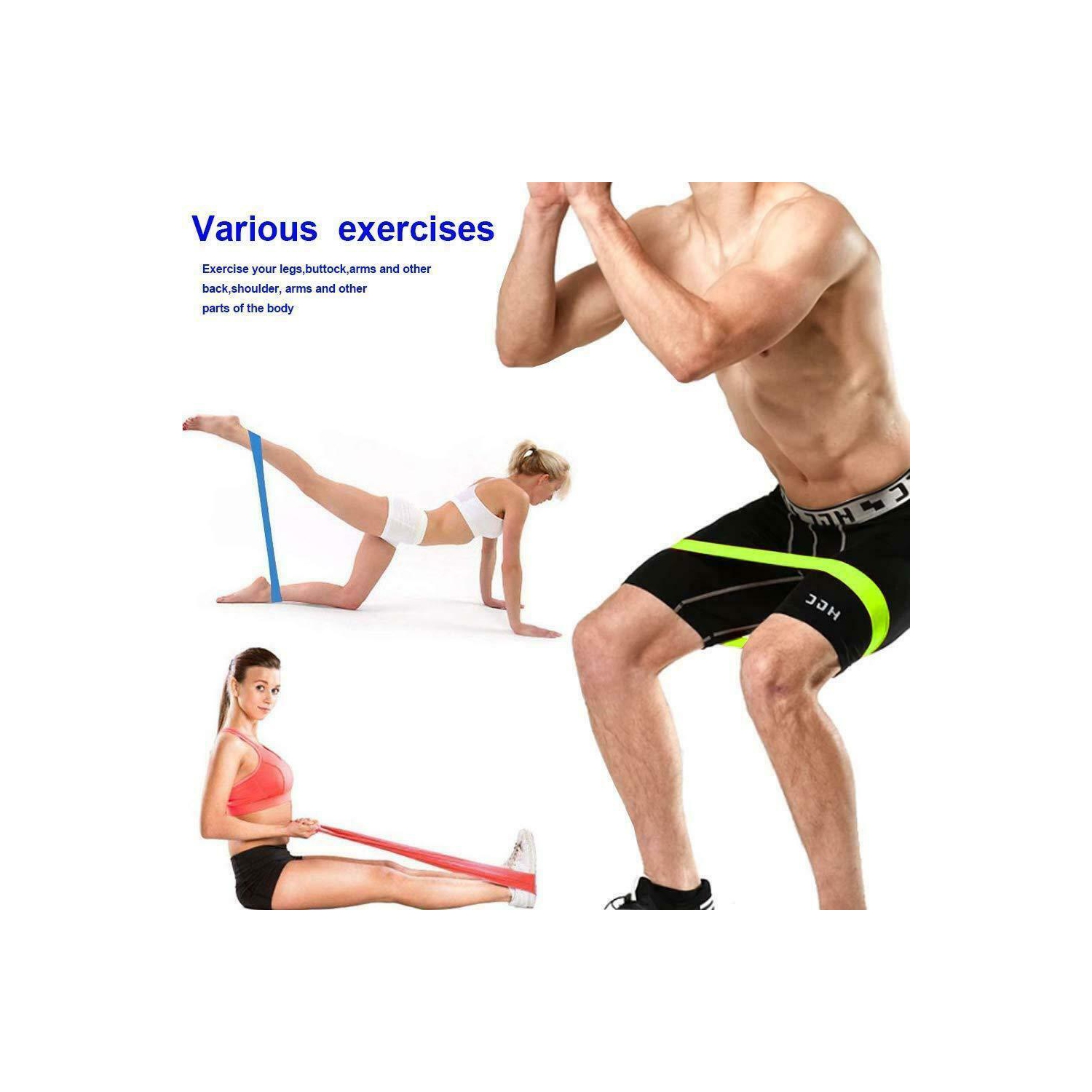 Nouvelles bandes de résistance pour l’exercice de yoga 5 en un seul ensemble