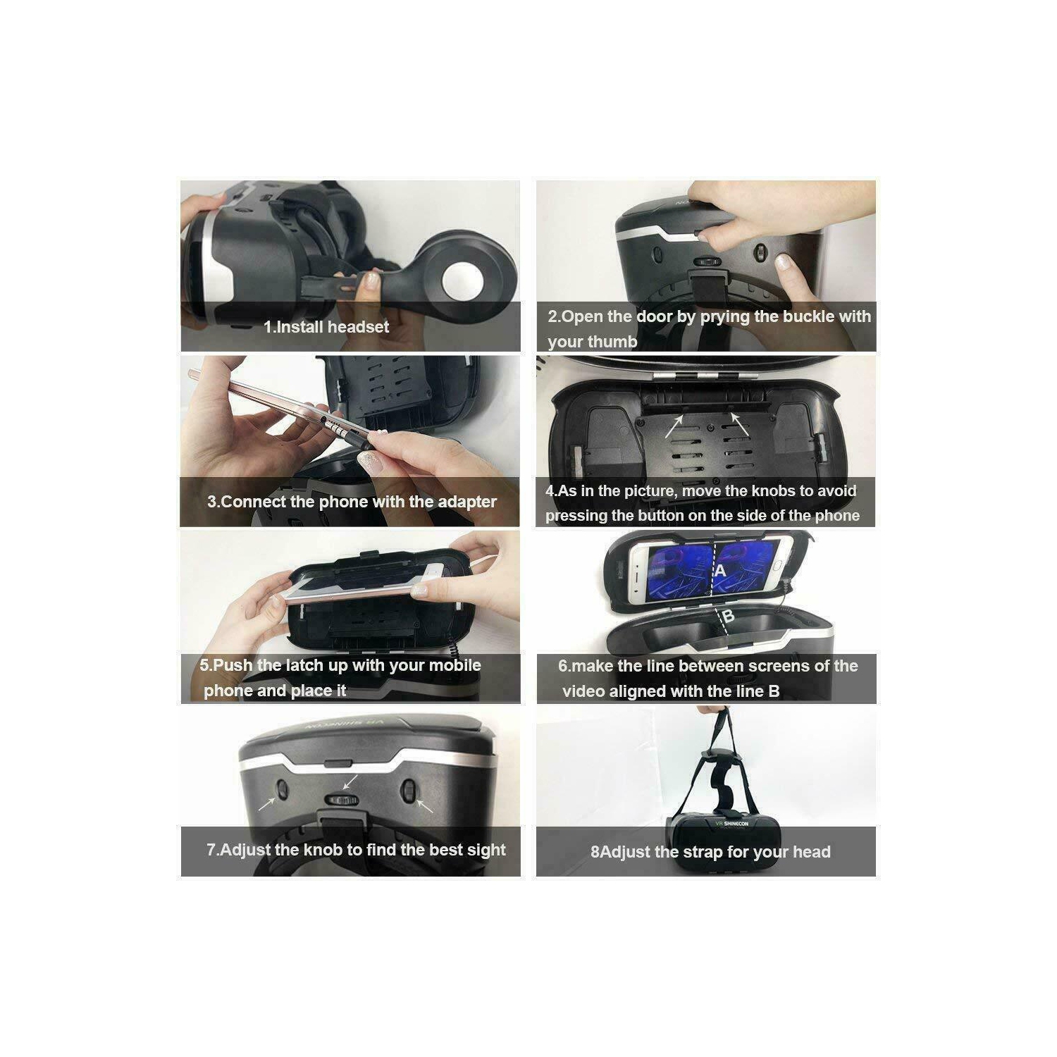 NOUVEAU! BOÎTE de casque de réalité virtuelle 3D pour iPhone 11 XS