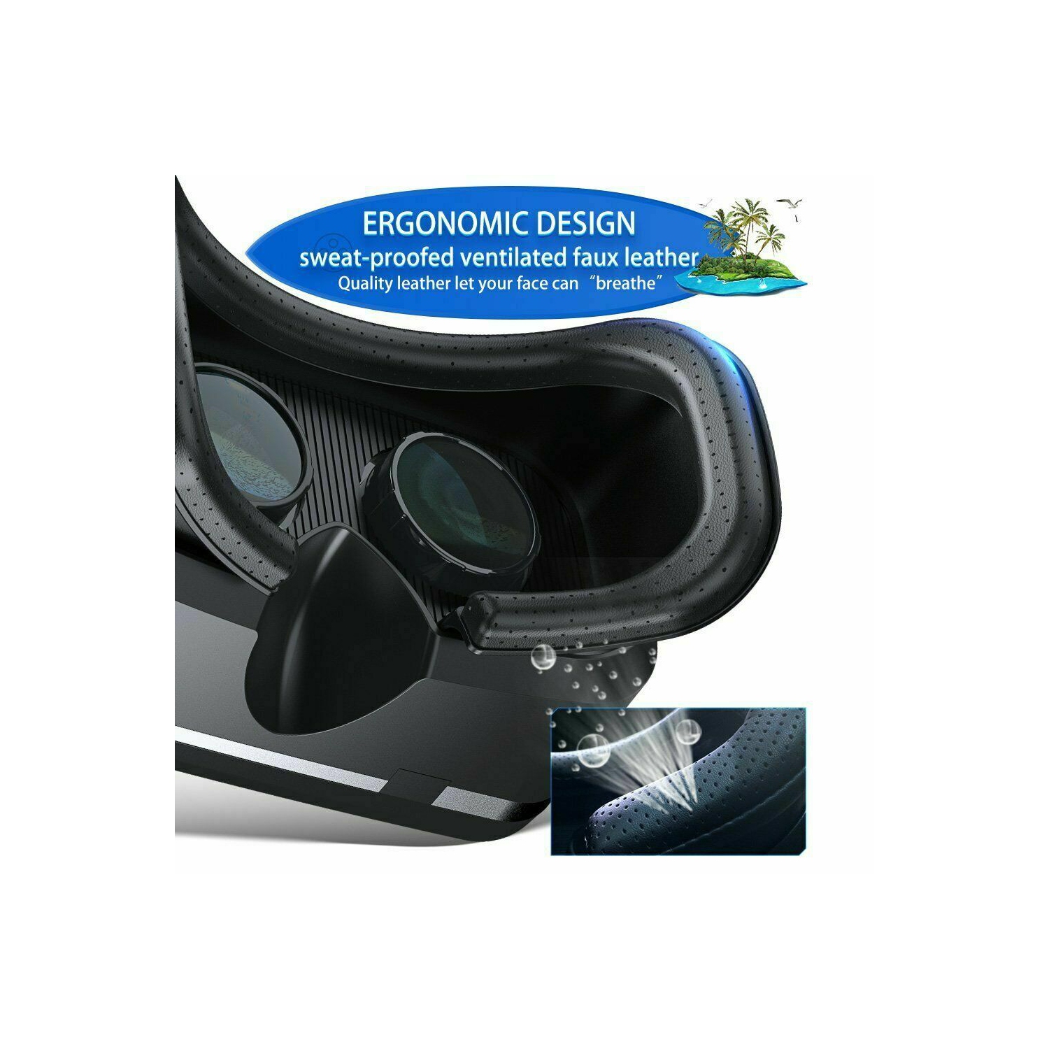 New Virtual Reality Headset VR 4.0 Box Goggles 3D Glasses For Android iPhone