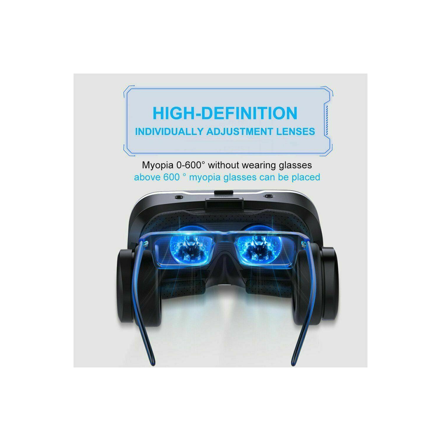New Virtual Reality Headset VR 4.0 Box Goggles 3D Glasses For Android iPhone