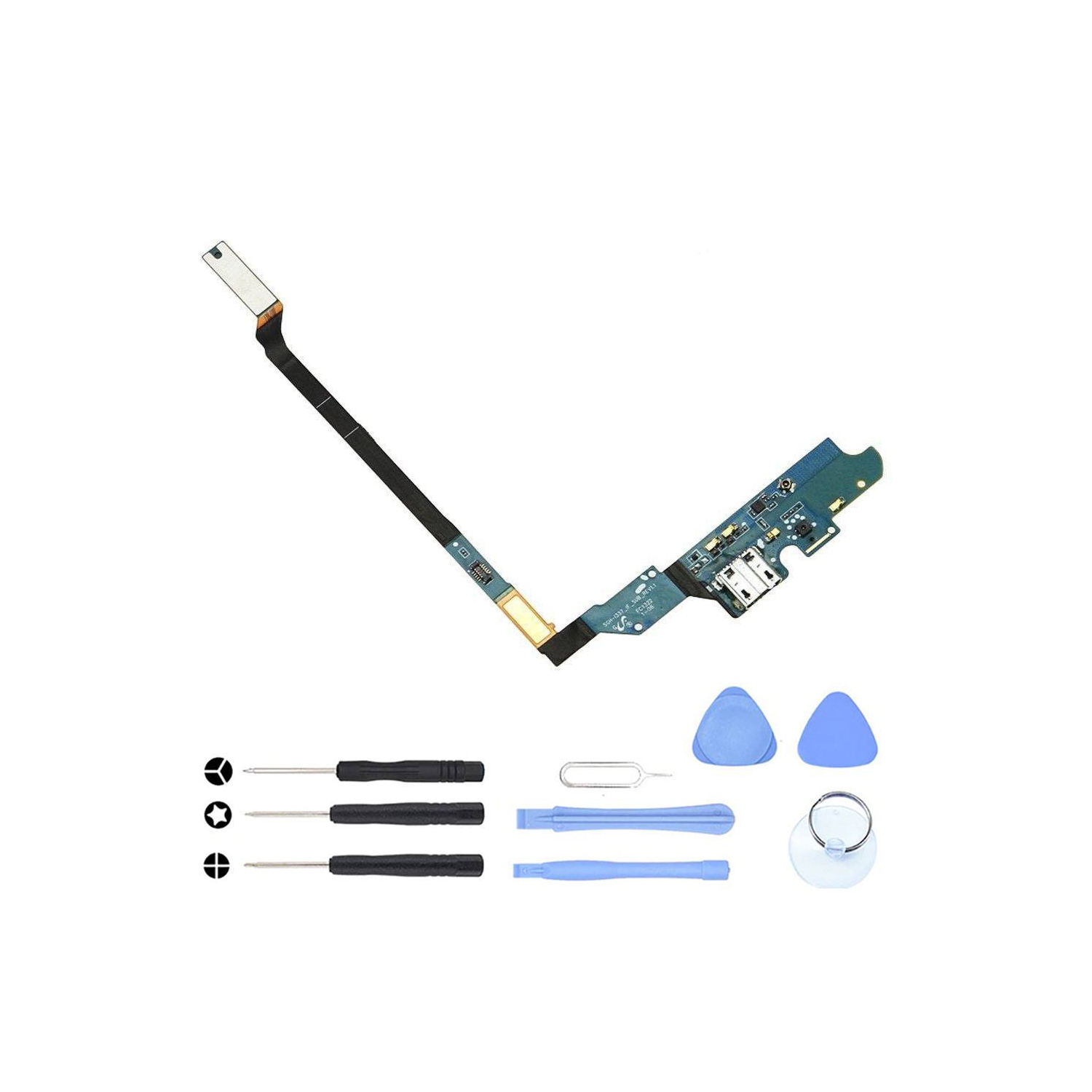 Charging port flex cable and microphone for Samsung Galaxy S4 SGH-I337M SGH-I337
