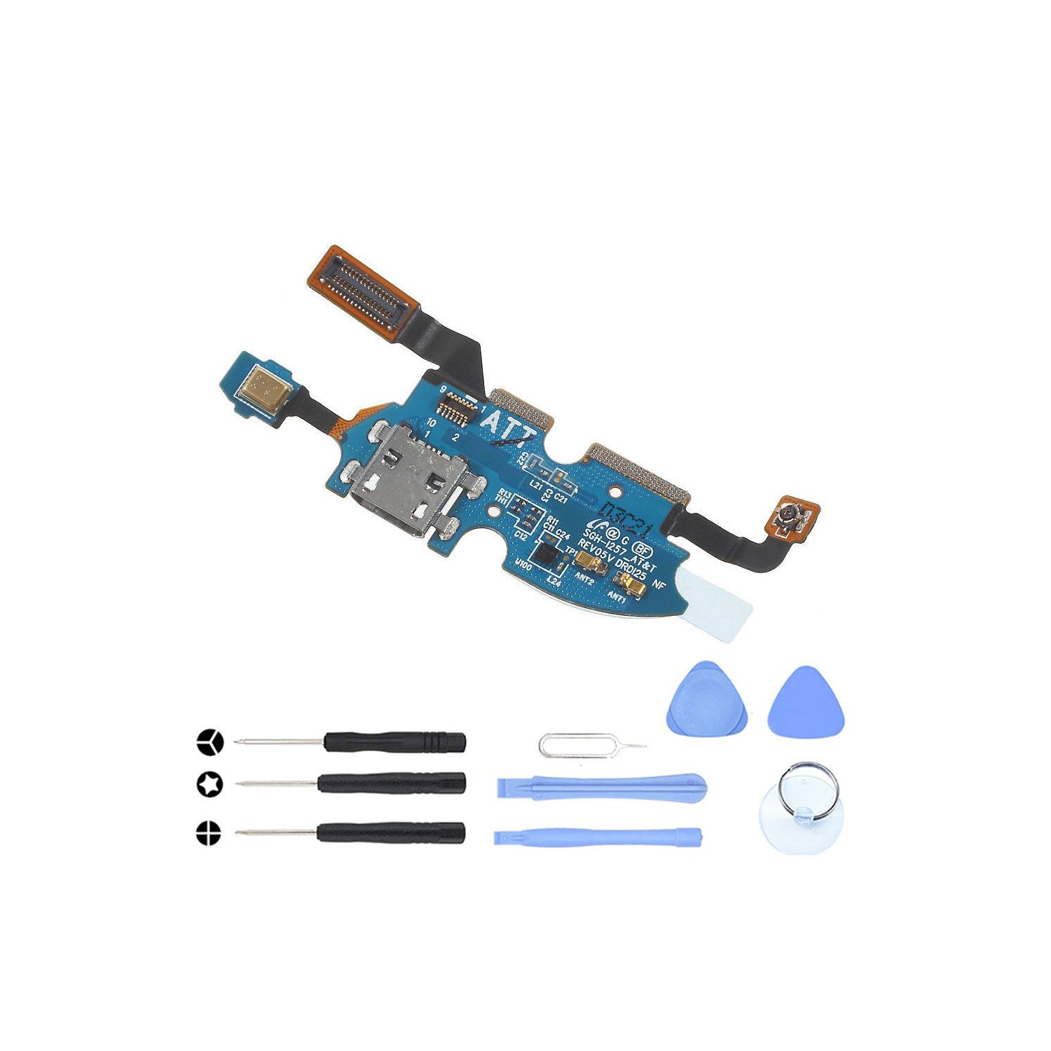 Charging port flex cable with microphone for Samsung Galaxy S4 Mini SGH-i257